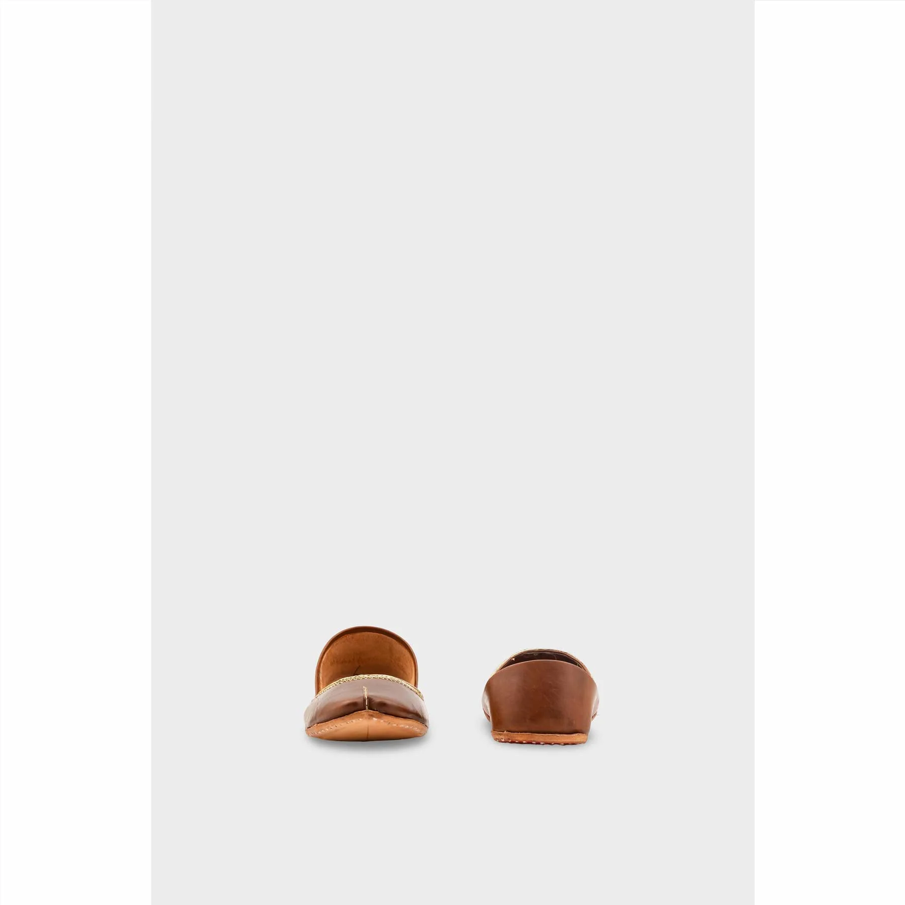 Brown Leather Khussa For Women EC8712 - Image 4
