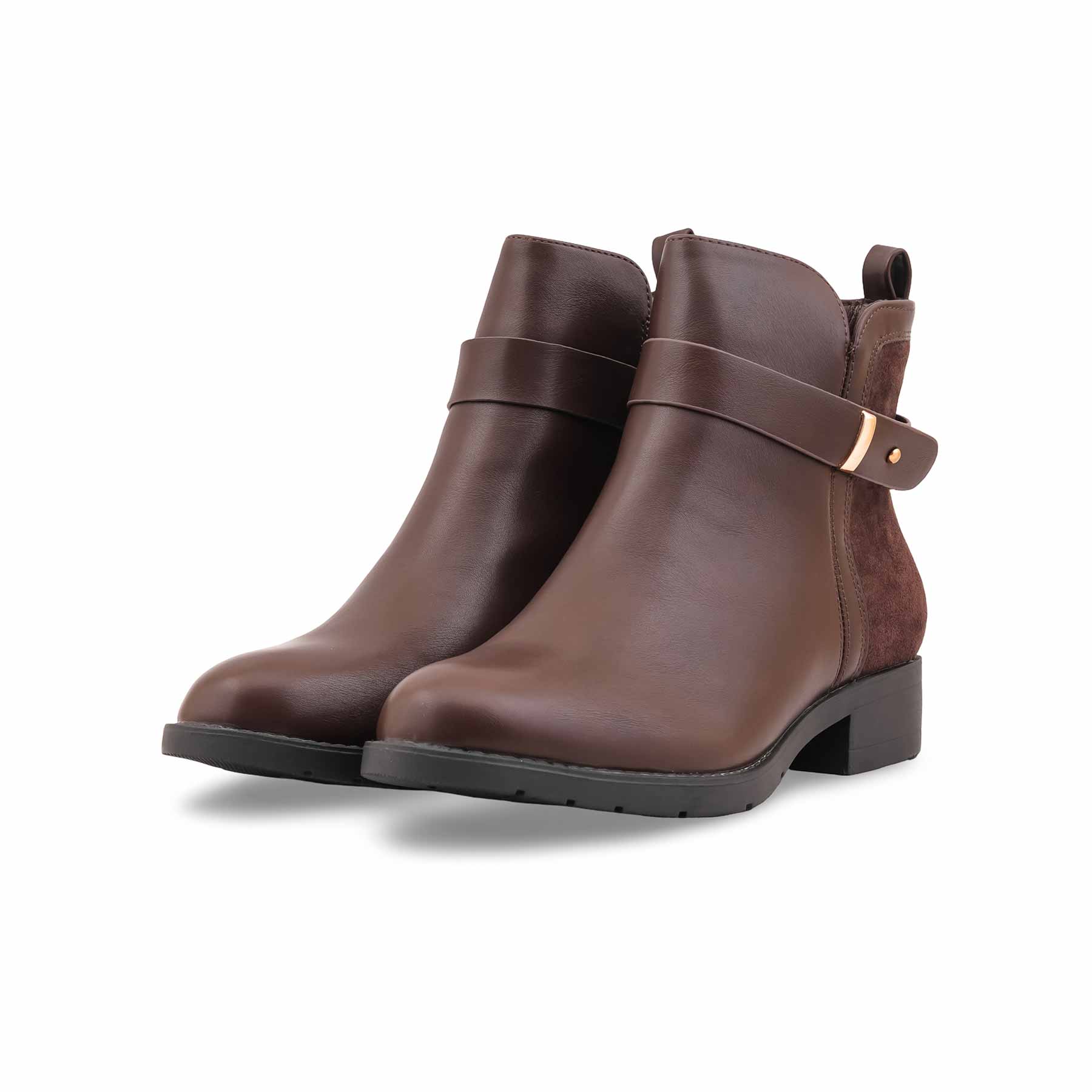 Brown Long Shoes For Ladies WN9025 - Image 3