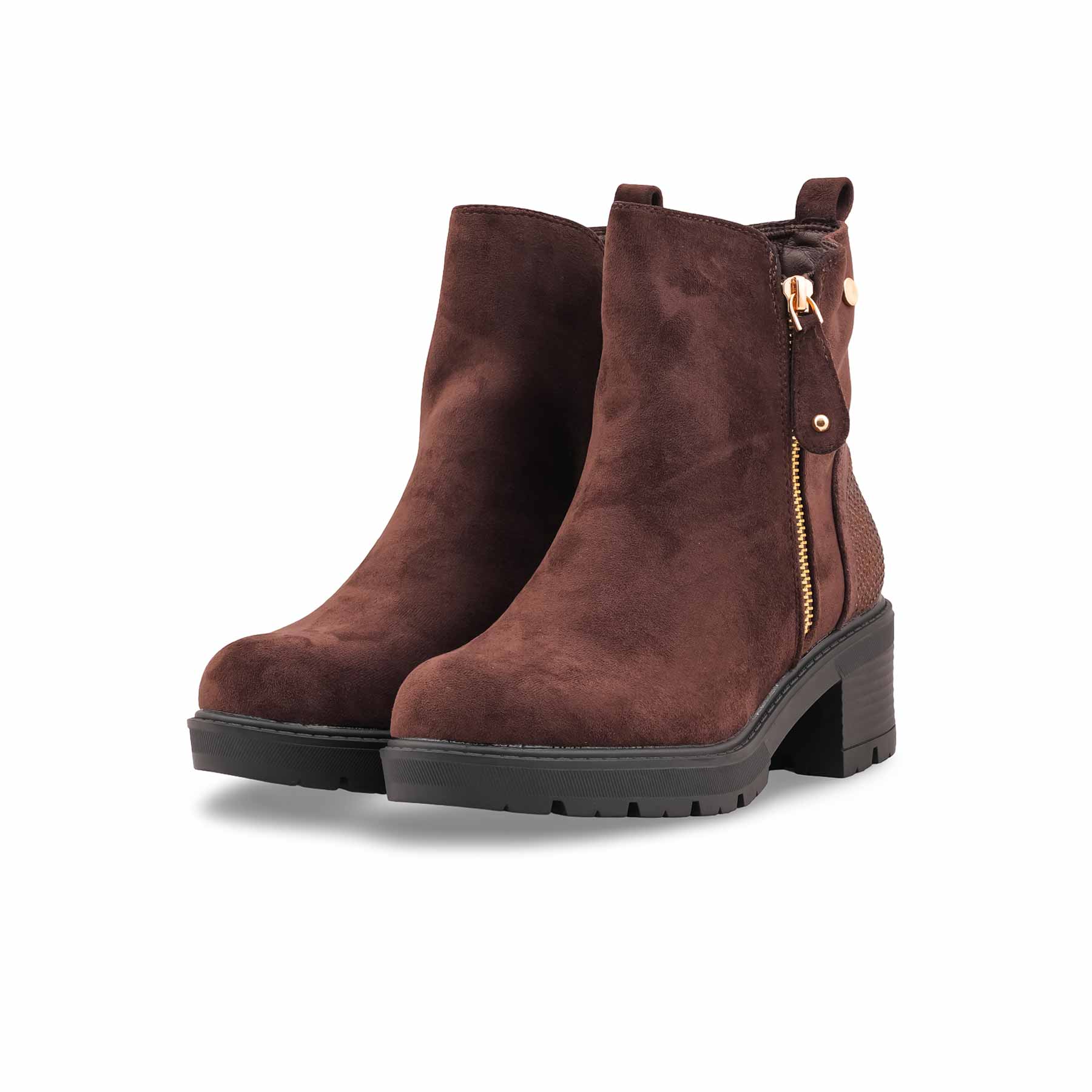 Brown Long Shoes For Women WN9022 - Image 3