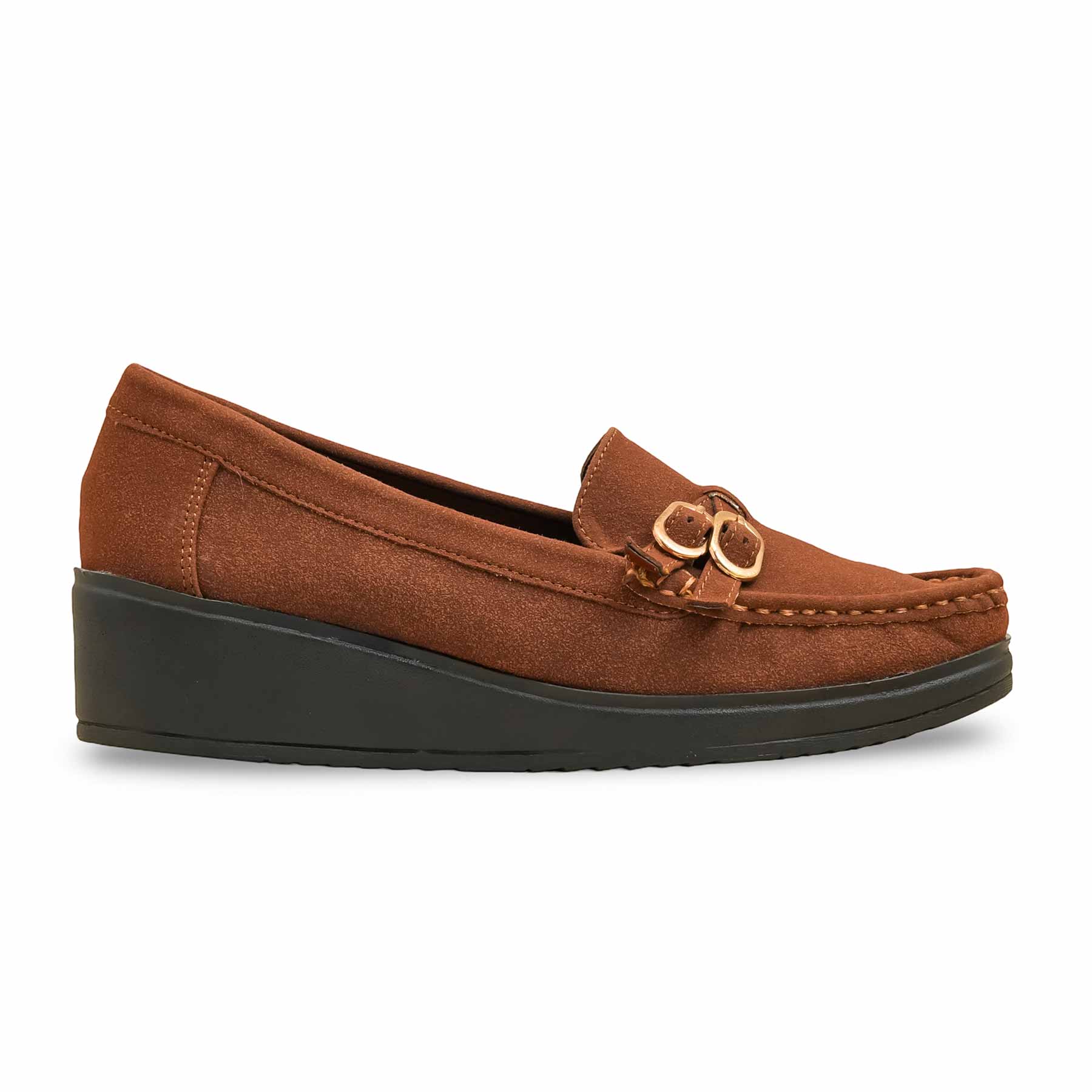 Brown Moccasin For Ladies WN4530 - Image 3