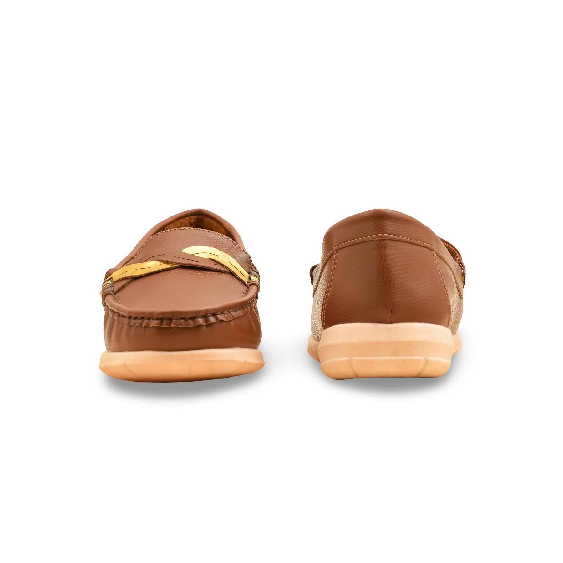 Brown Moccasin For Ladies WN4555 - Image 4