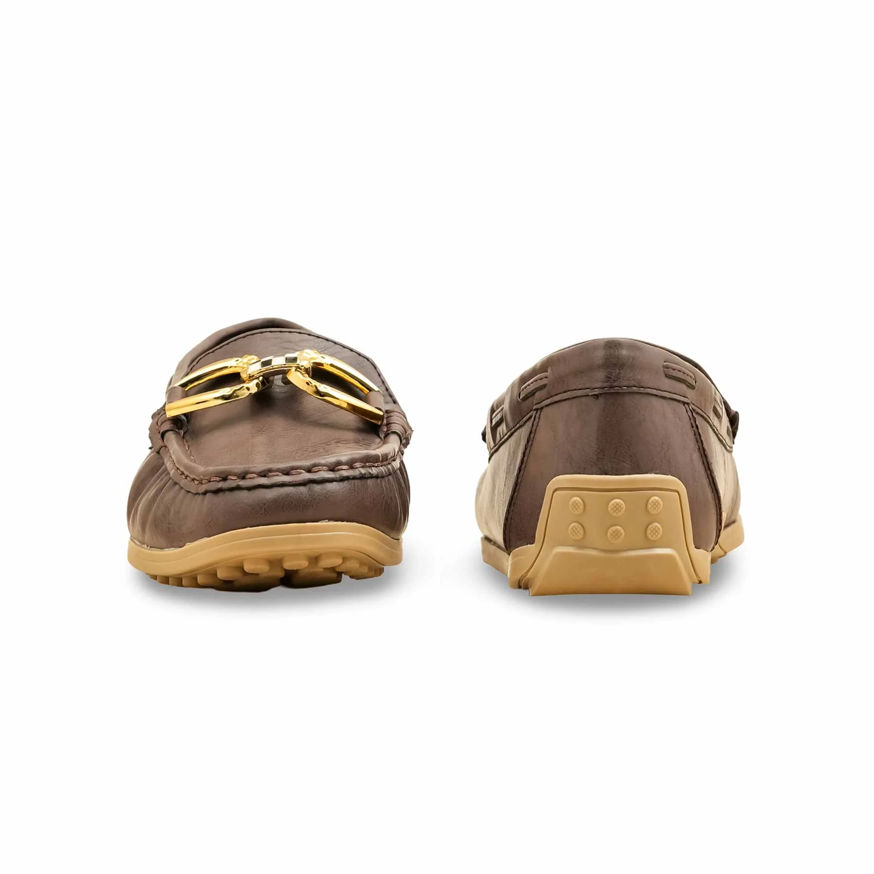 Brown Moccasin For Ladies WN4567 - Image 4