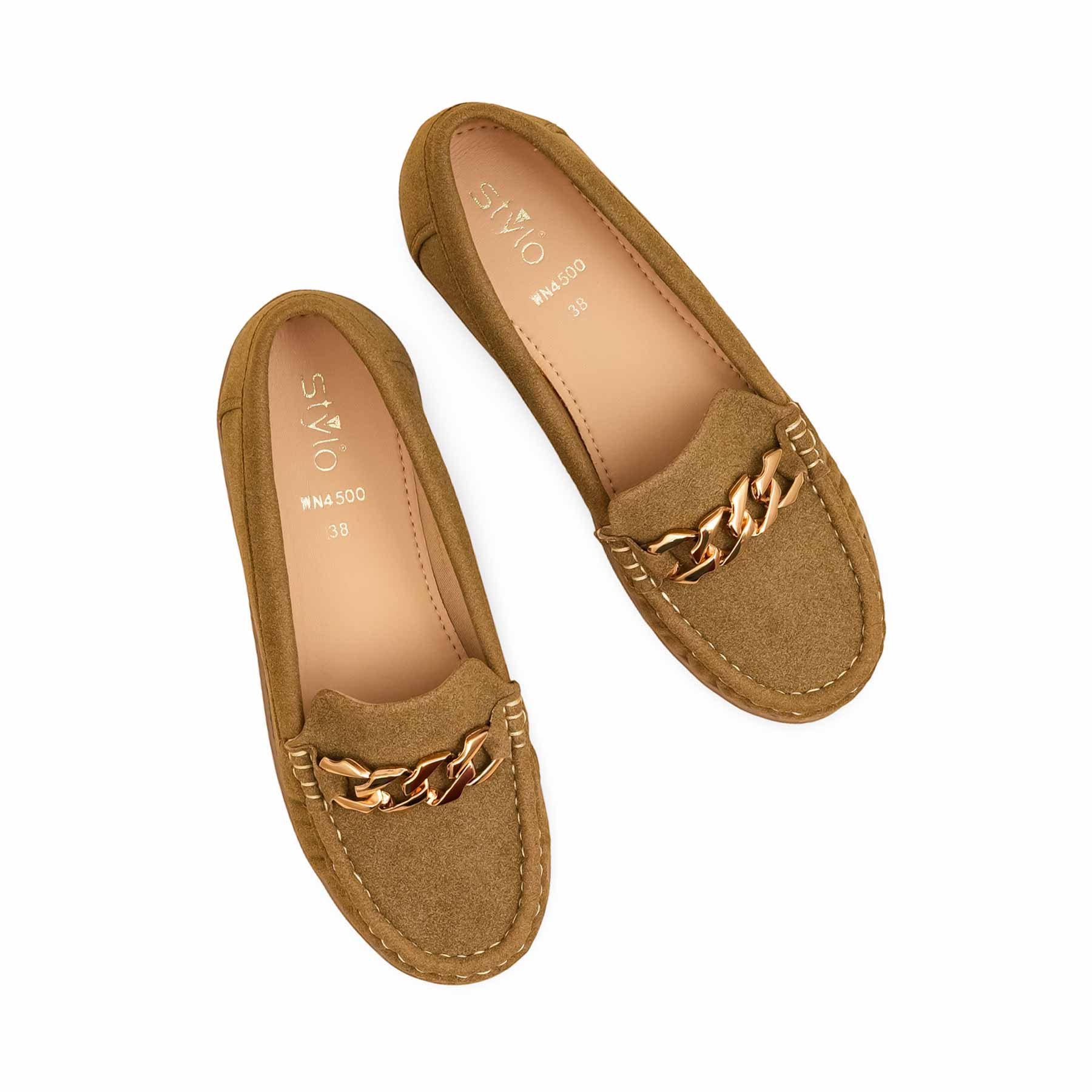 Brown Moccasin For Women WN4500 - Image 5