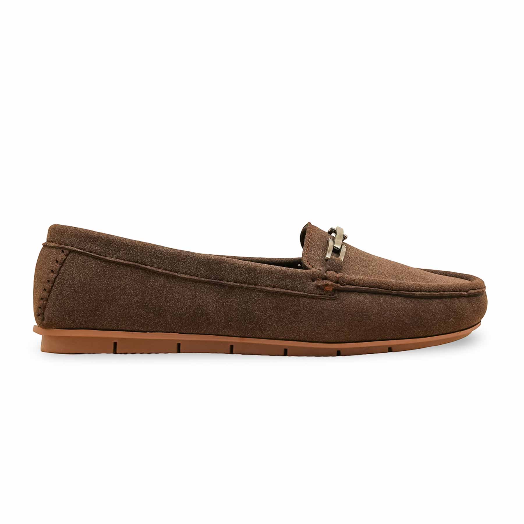 Brown Moccasin For Women WN4505 - Image 2