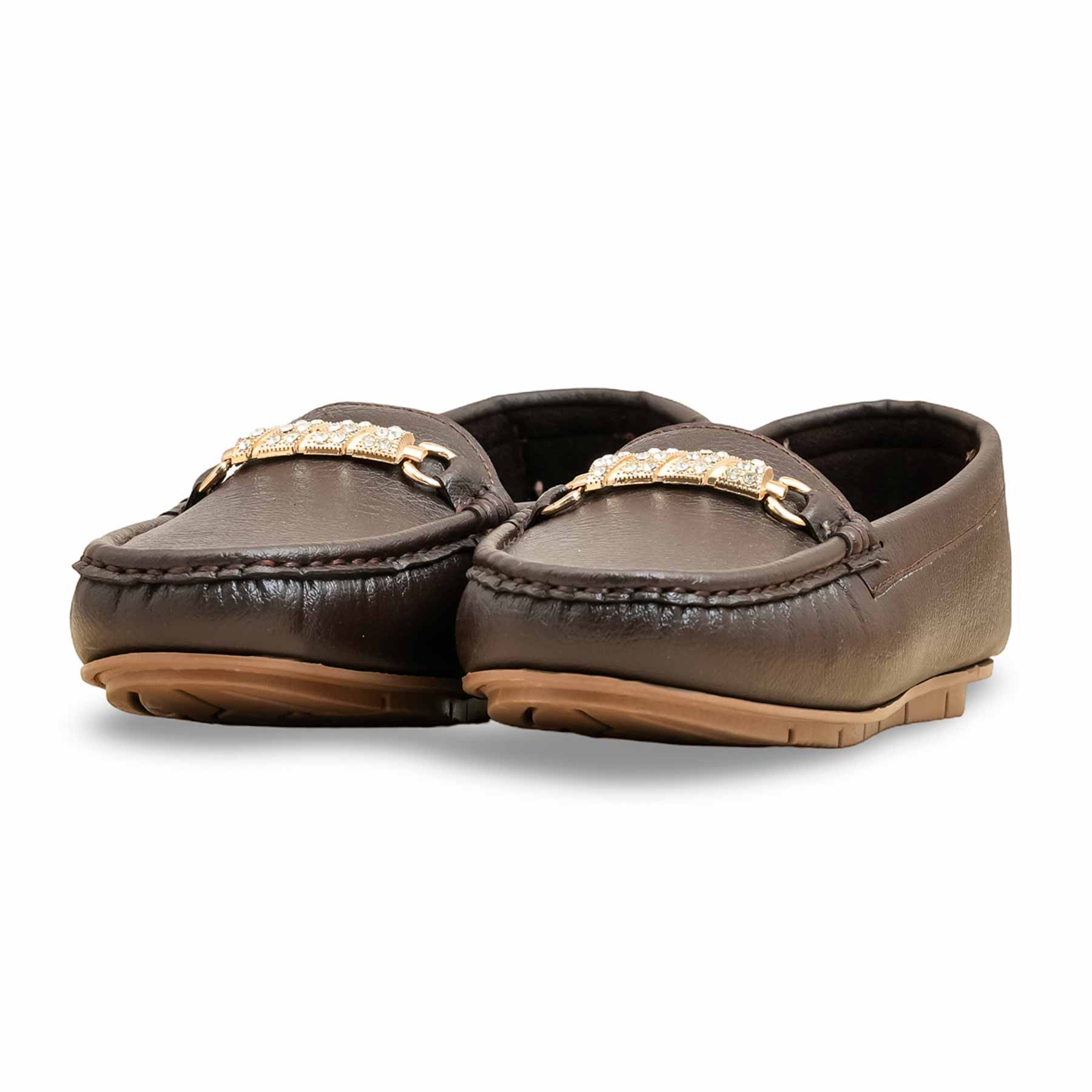 Brown Moccasin For Women WN4508 - Image 3