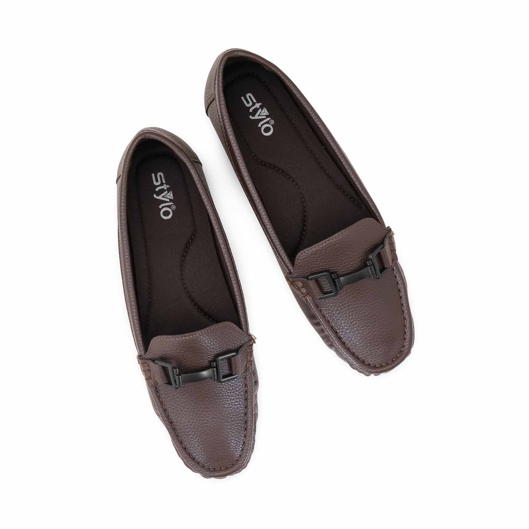 Brown Moccasin For Women WN4554 - Image 5