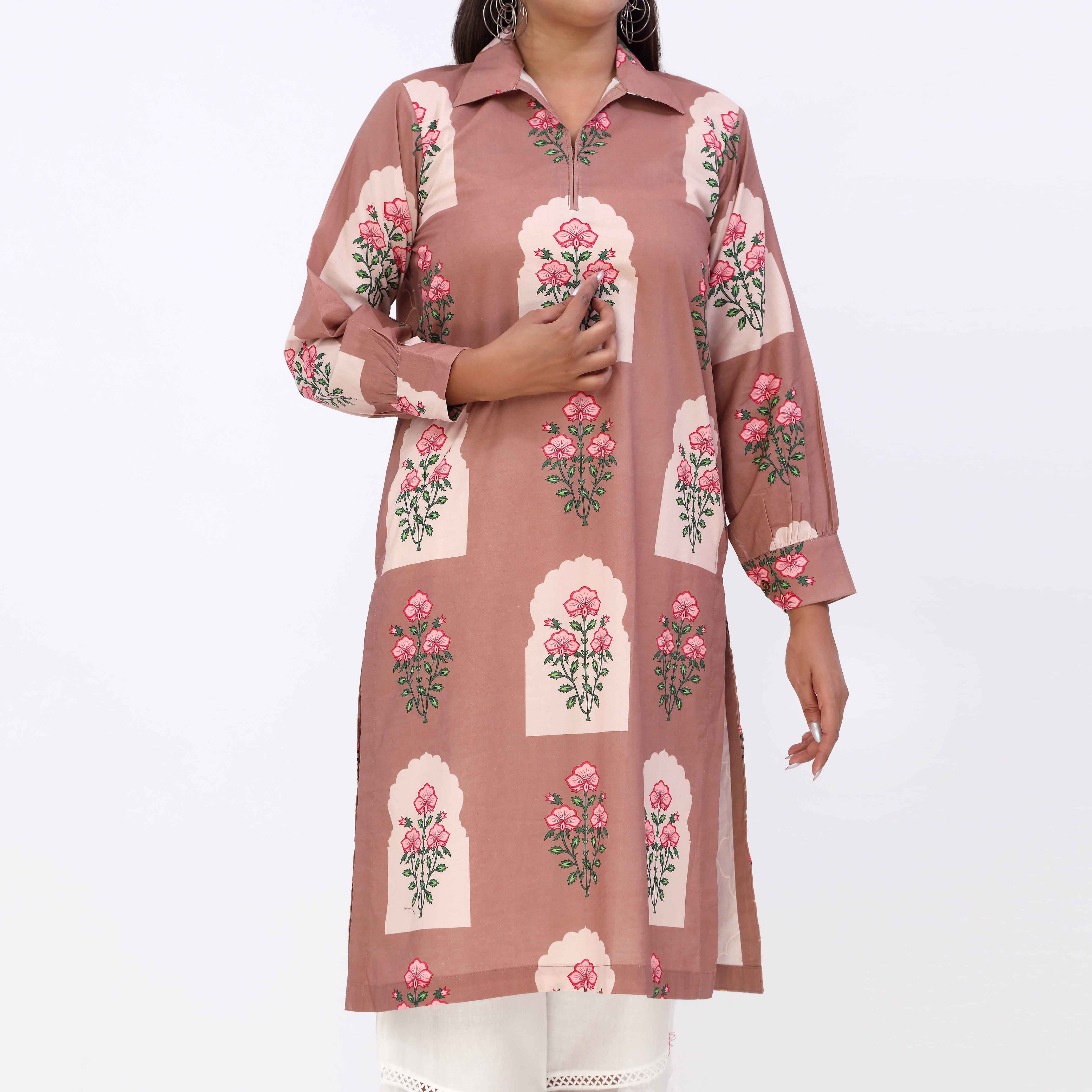 Naz e Gull<br>Printed Shirt PW5157 - Image 2