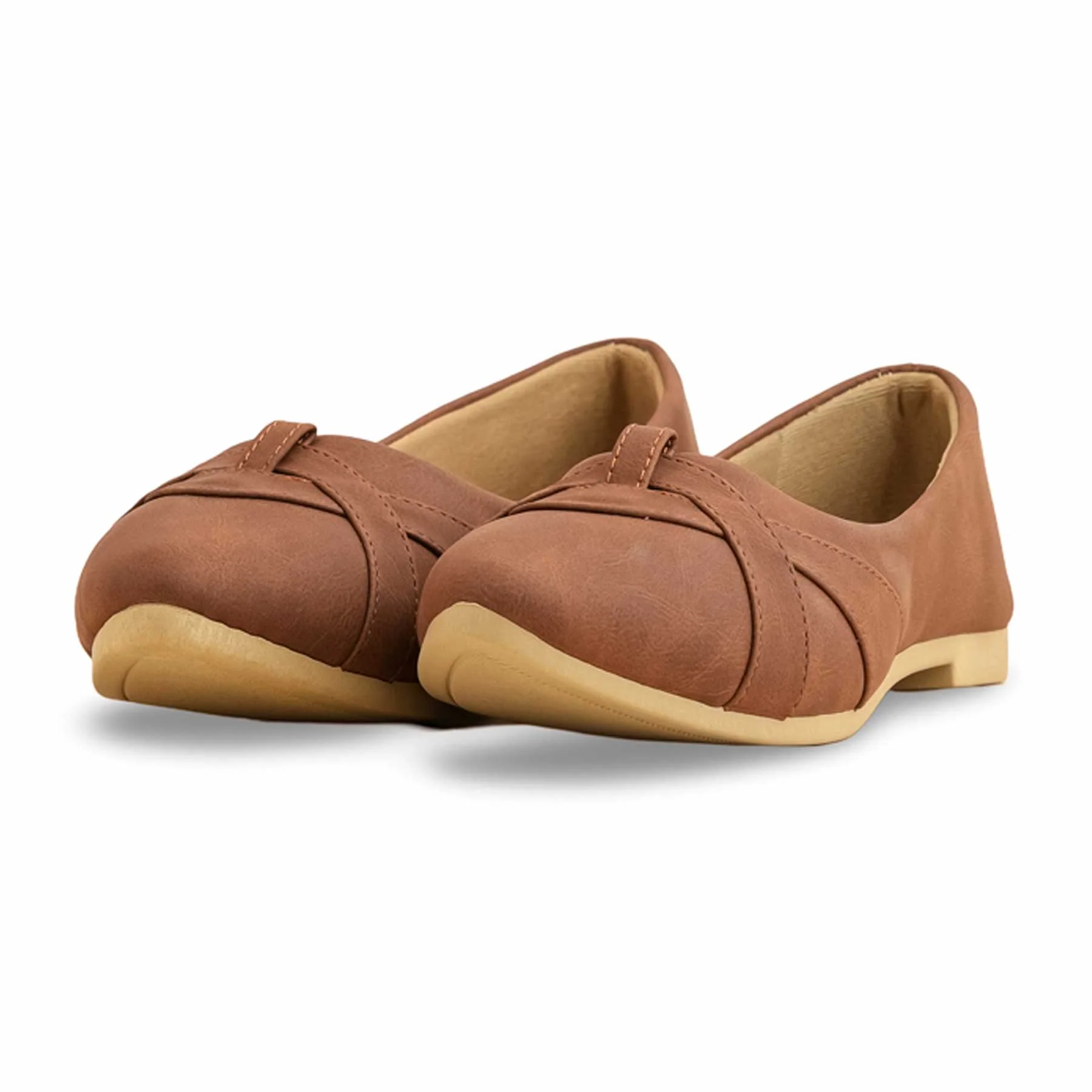 Brown Pumps For Ladies WN1157 - Image 2