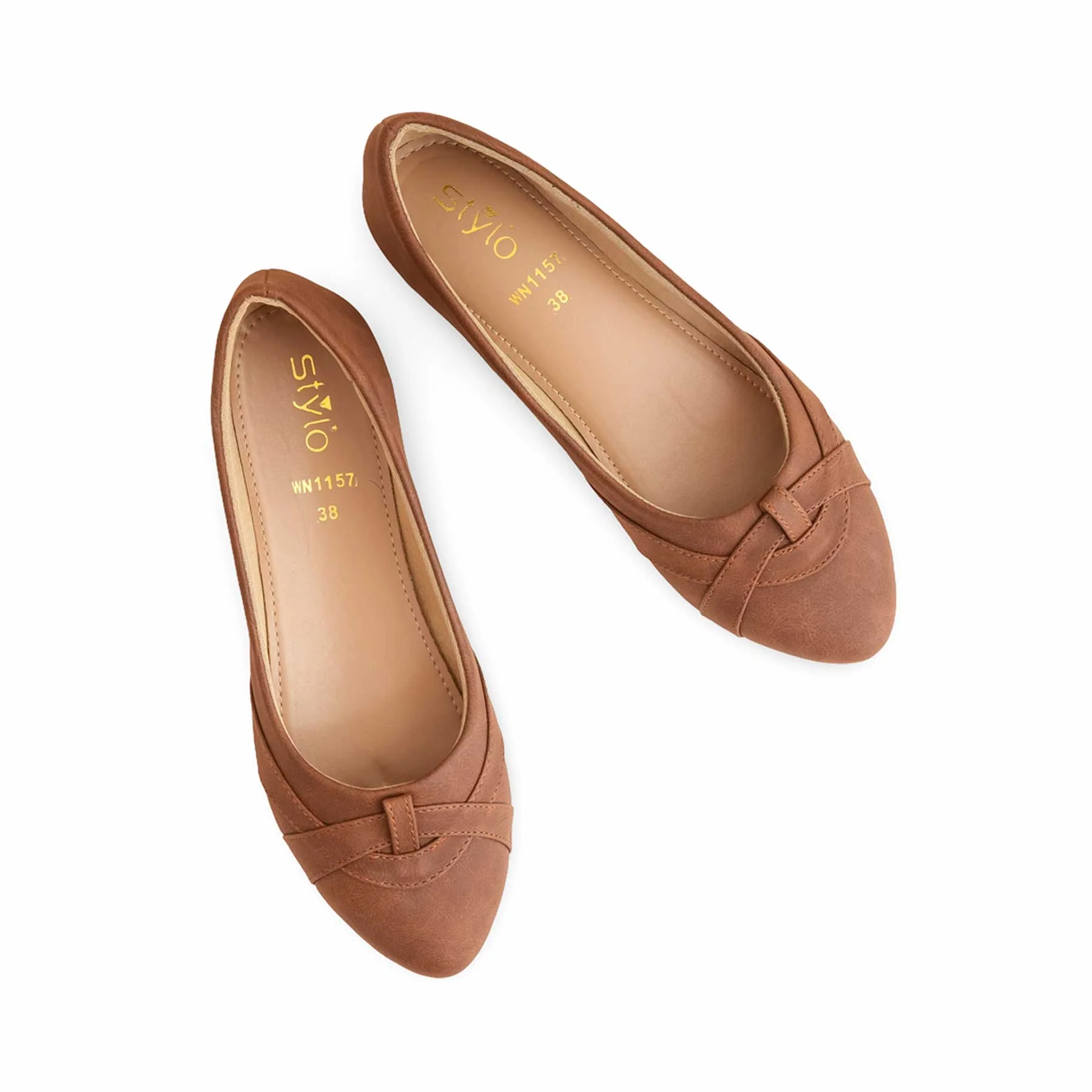 Brown Pumps For Ladies WN1157 - Image 4