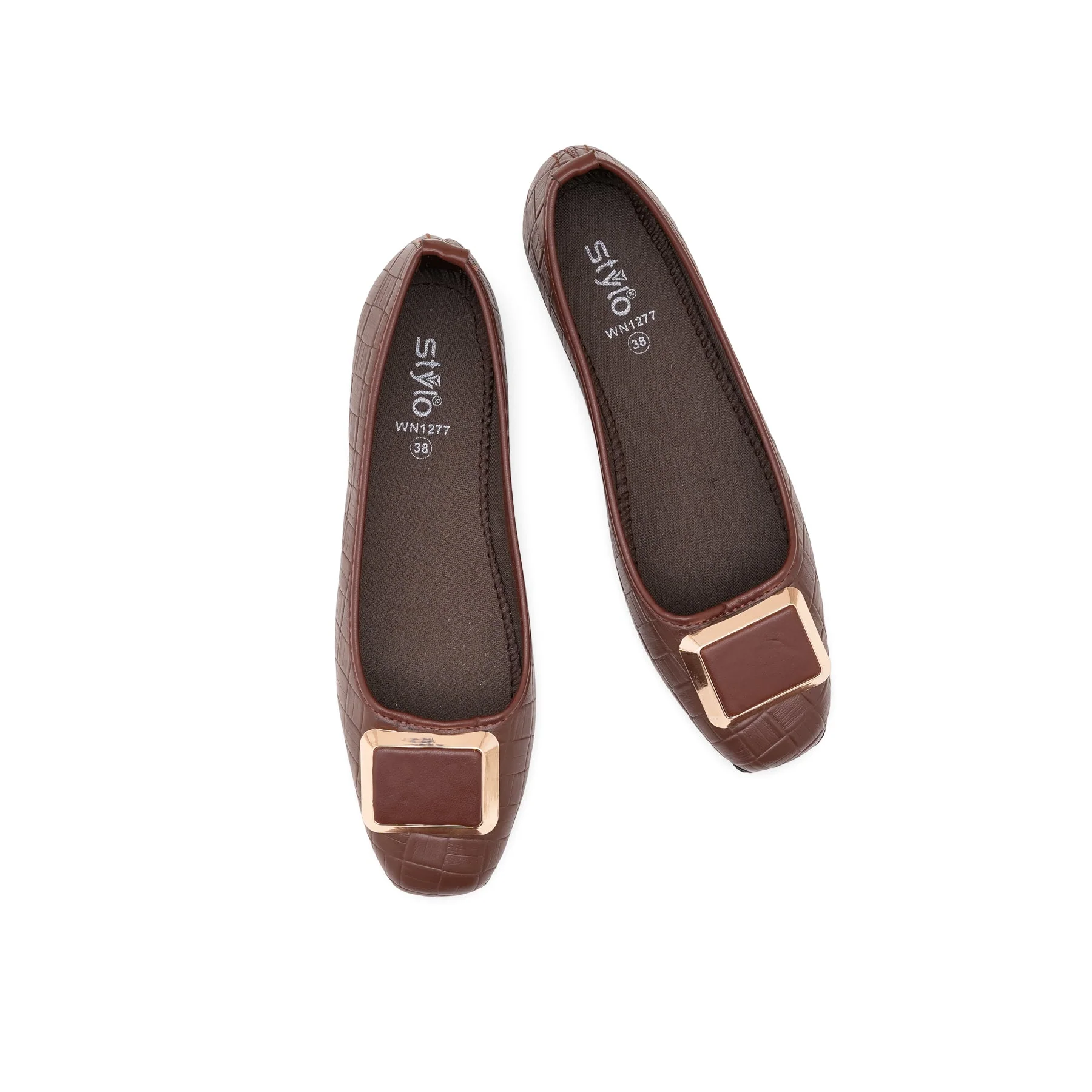 Brown Pumps For Ladies WN1277 - Image 5