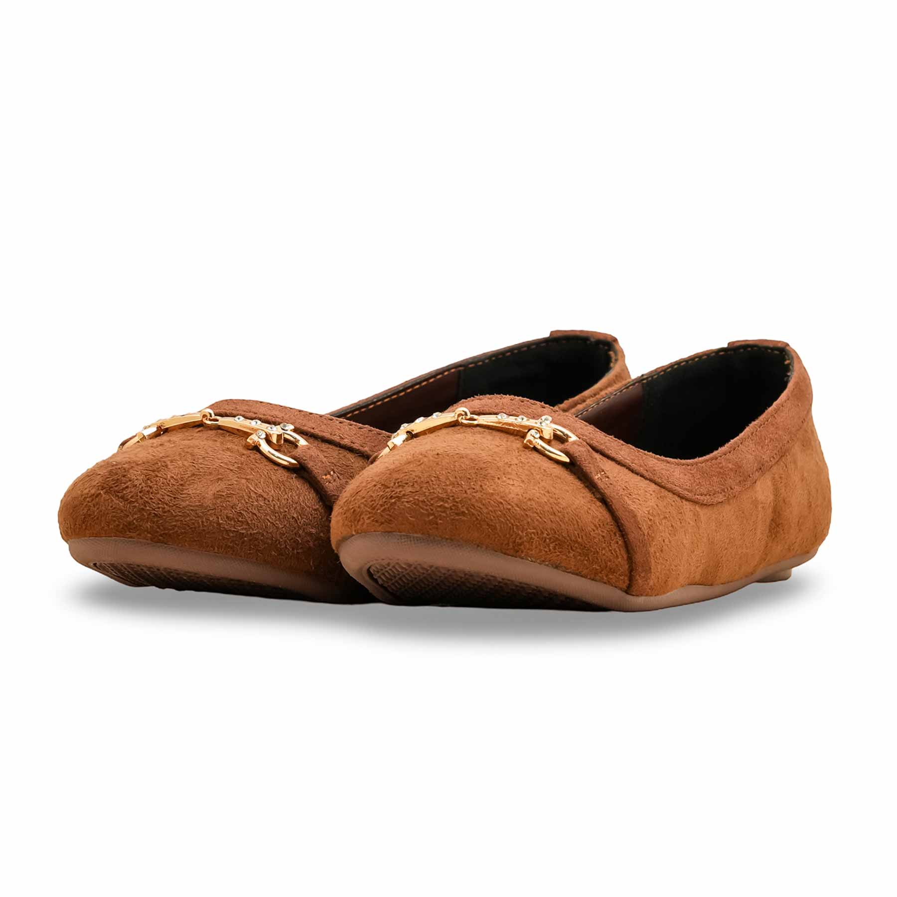Brown Pumps For Ladies WN1351 - Image 3