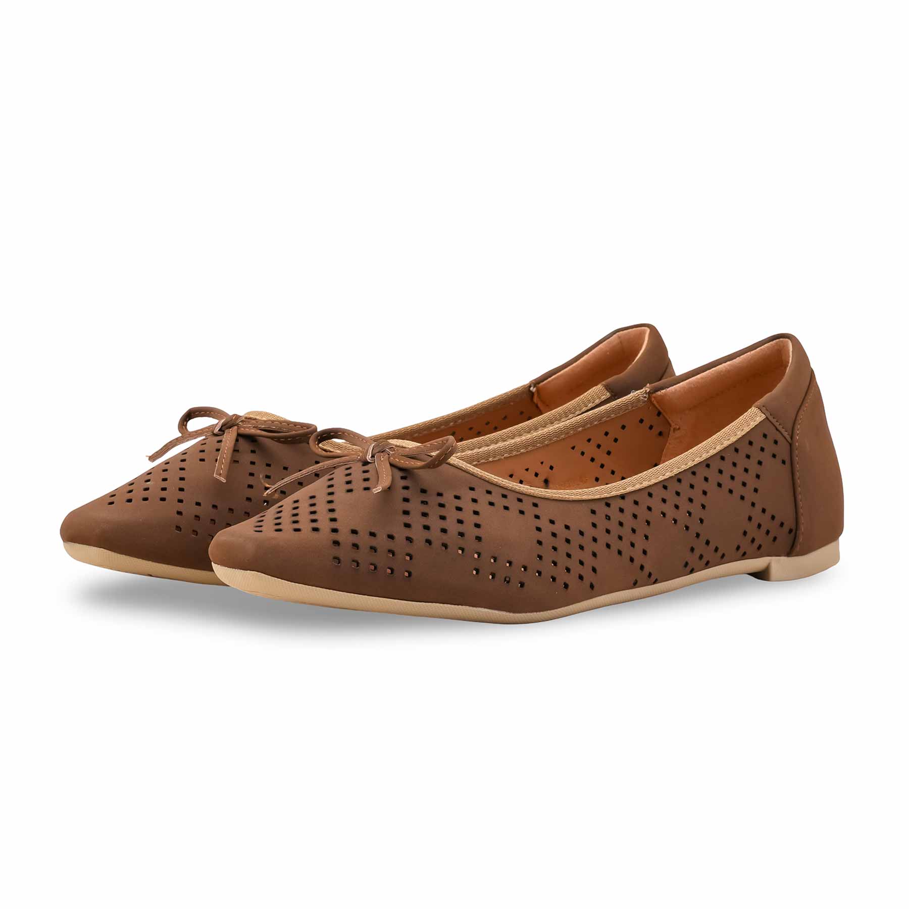 Brown Pumps For Women LWN419 - Image 4