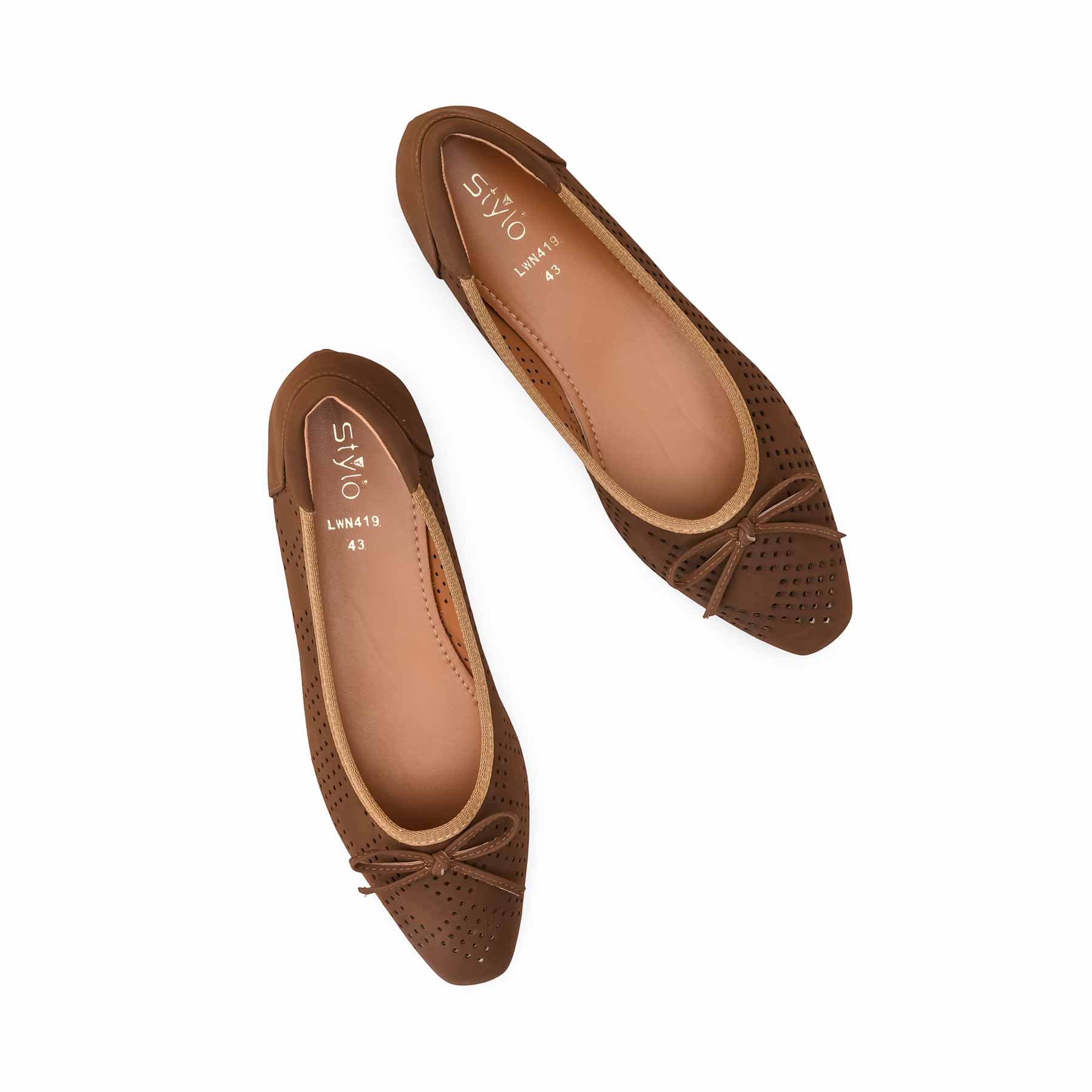 Brown Pumps For Women LWN419 - Image 6