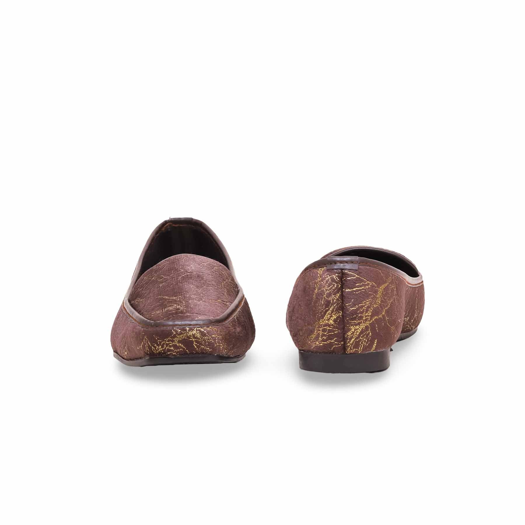 Women's Brown Pumps WN0973 - Image 3