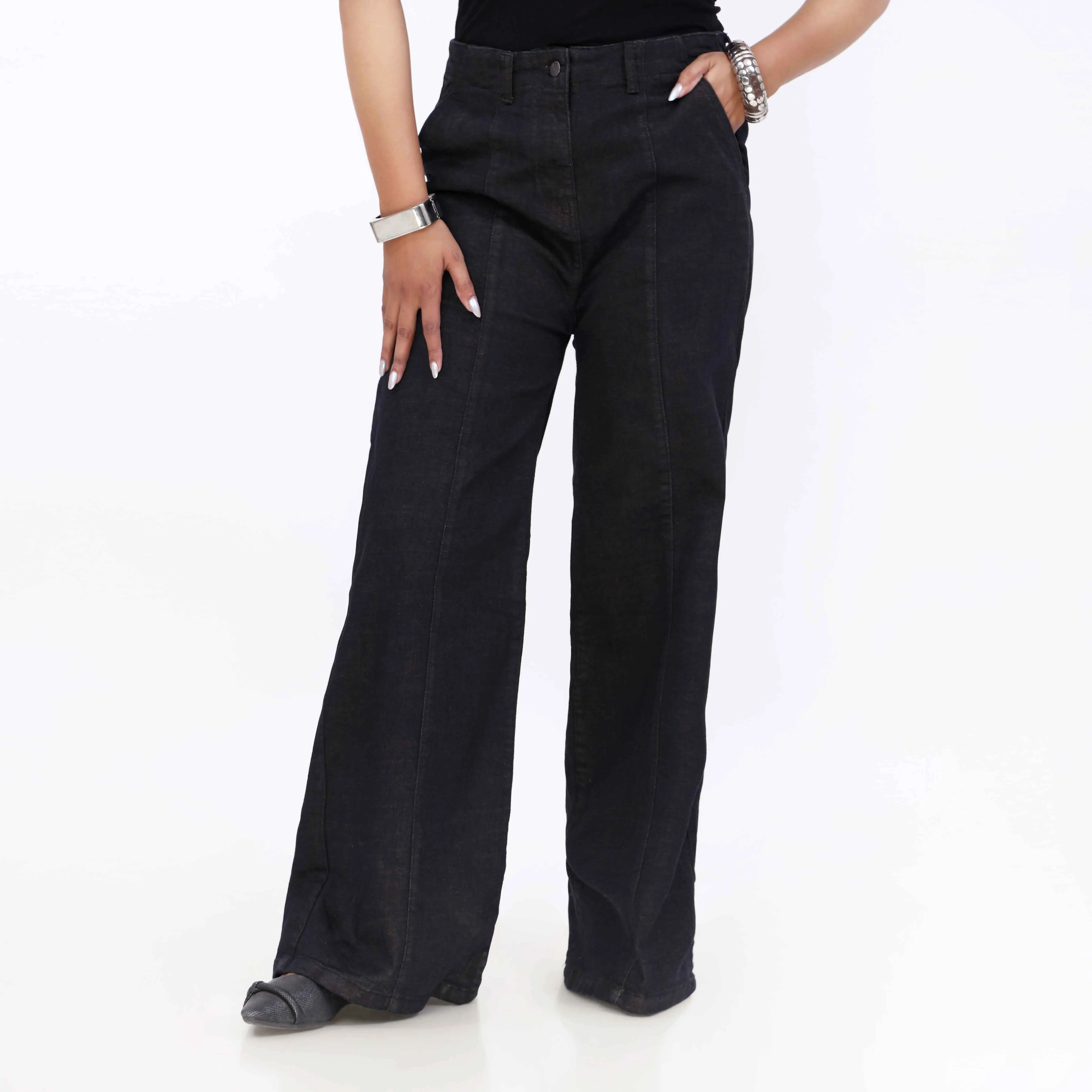 Brown Relax Fit Denim Pant PP5046 - Image 2