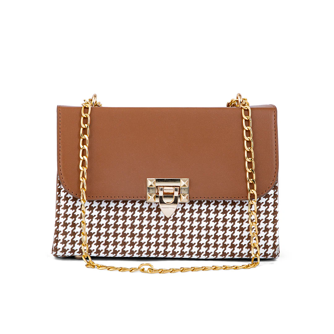 Brown Formal Shoulder Bag P55655 - Image 2