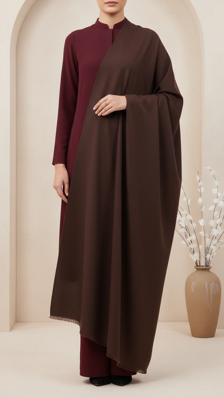 Brown Soft Feel Stole PW5803
