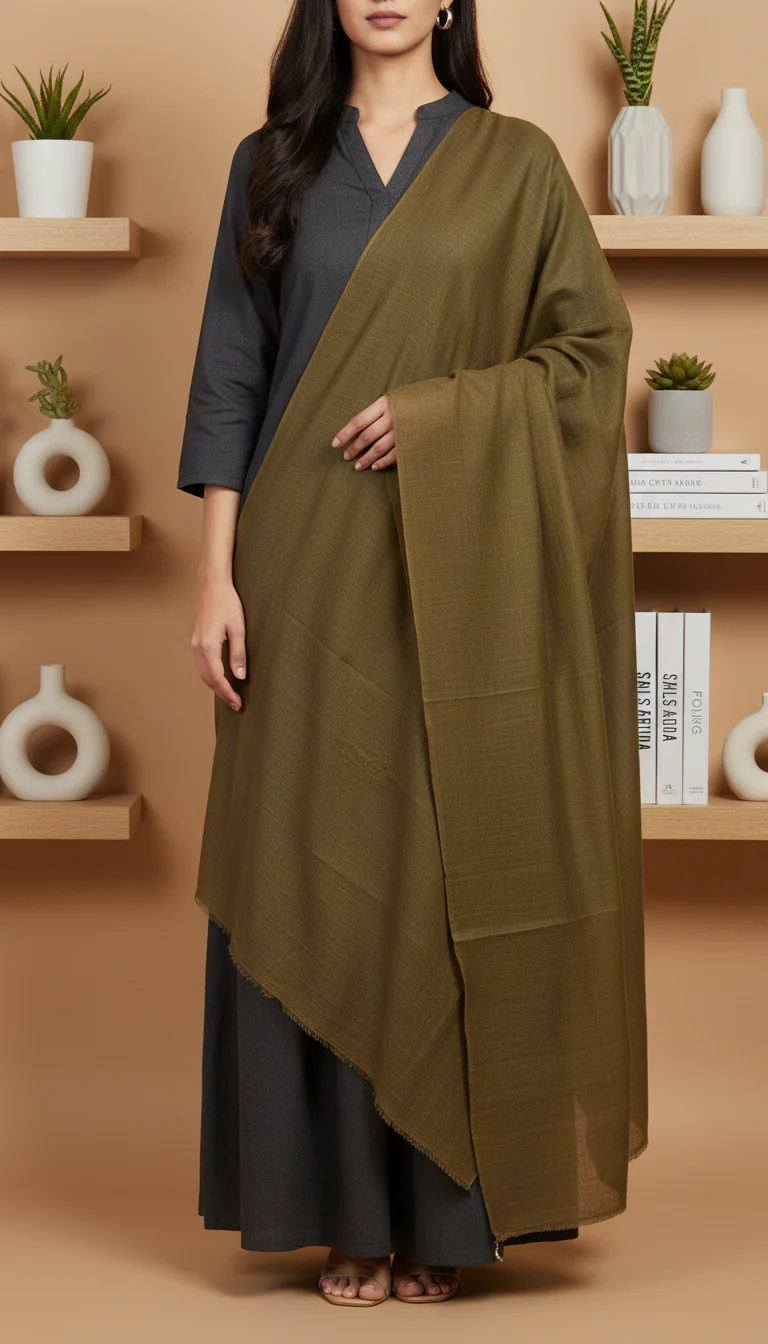 Brown Summer Stole PD6108 - Image 2