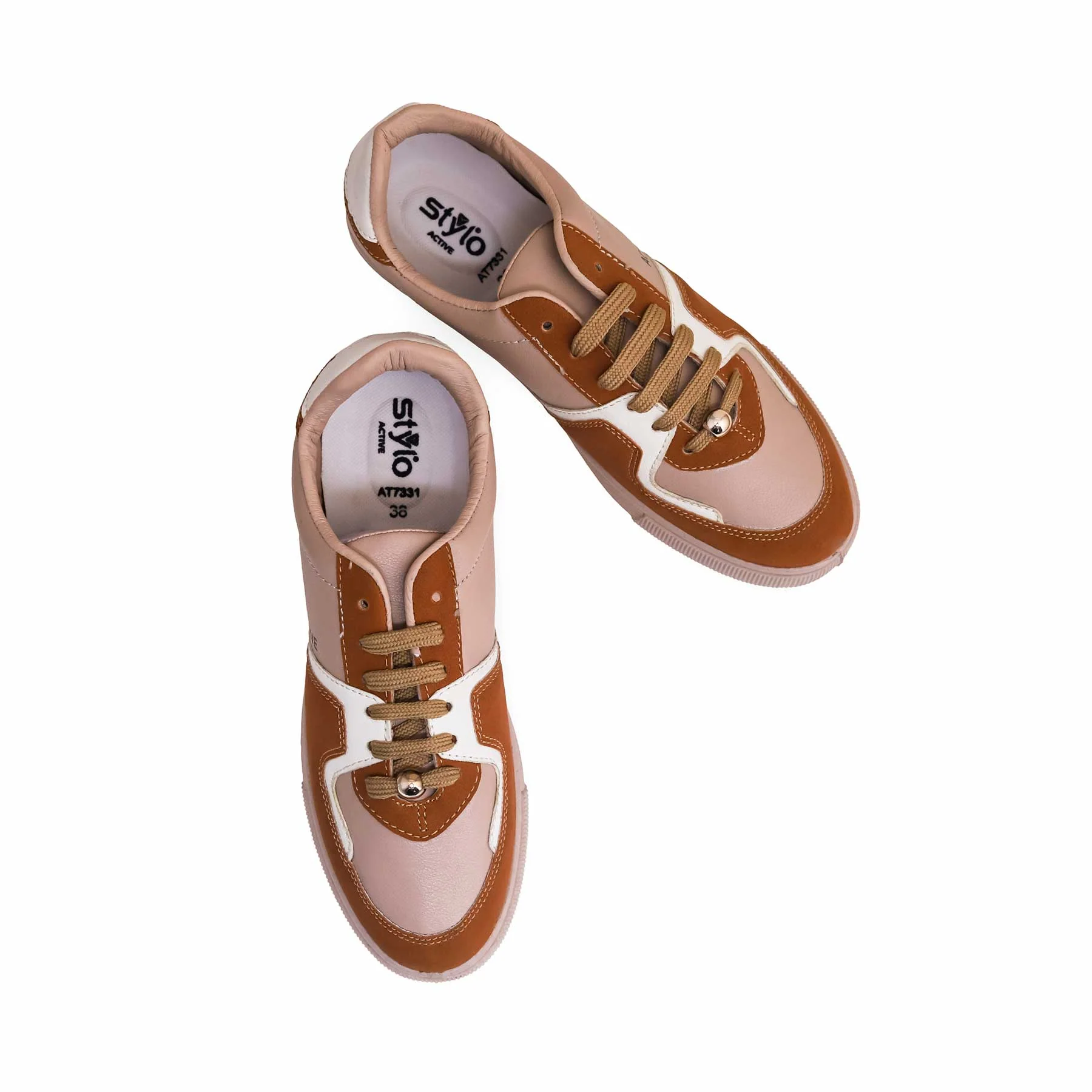Brown Women Casual Sneaker AT7331 - Image 5