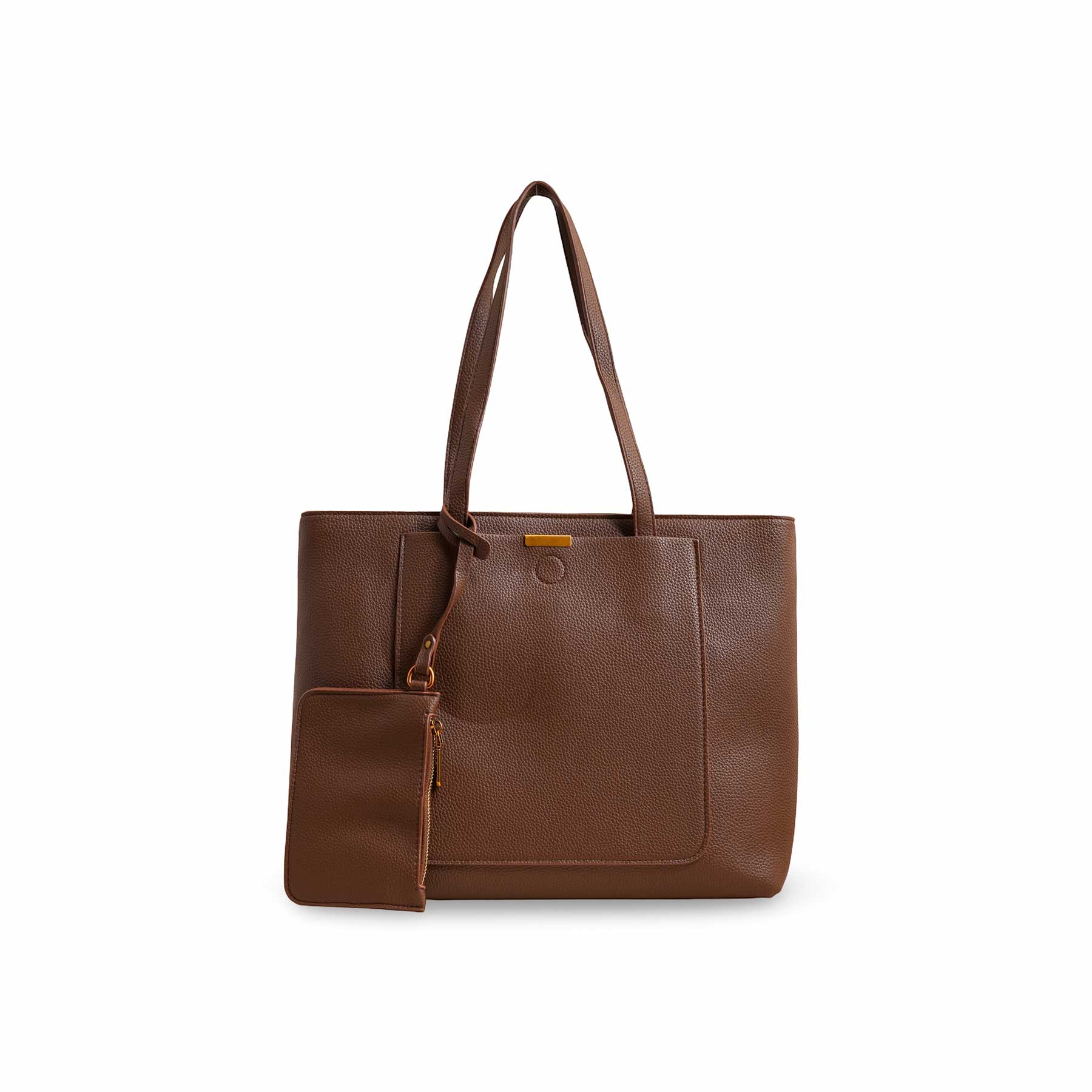 Brown Women Formal Shoulder Bag P36222 - Image 2