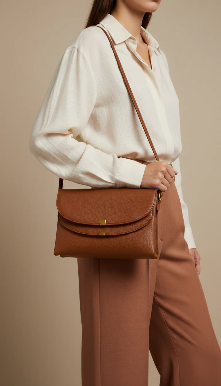 Brown Women Formal Shoulder Bag P36364