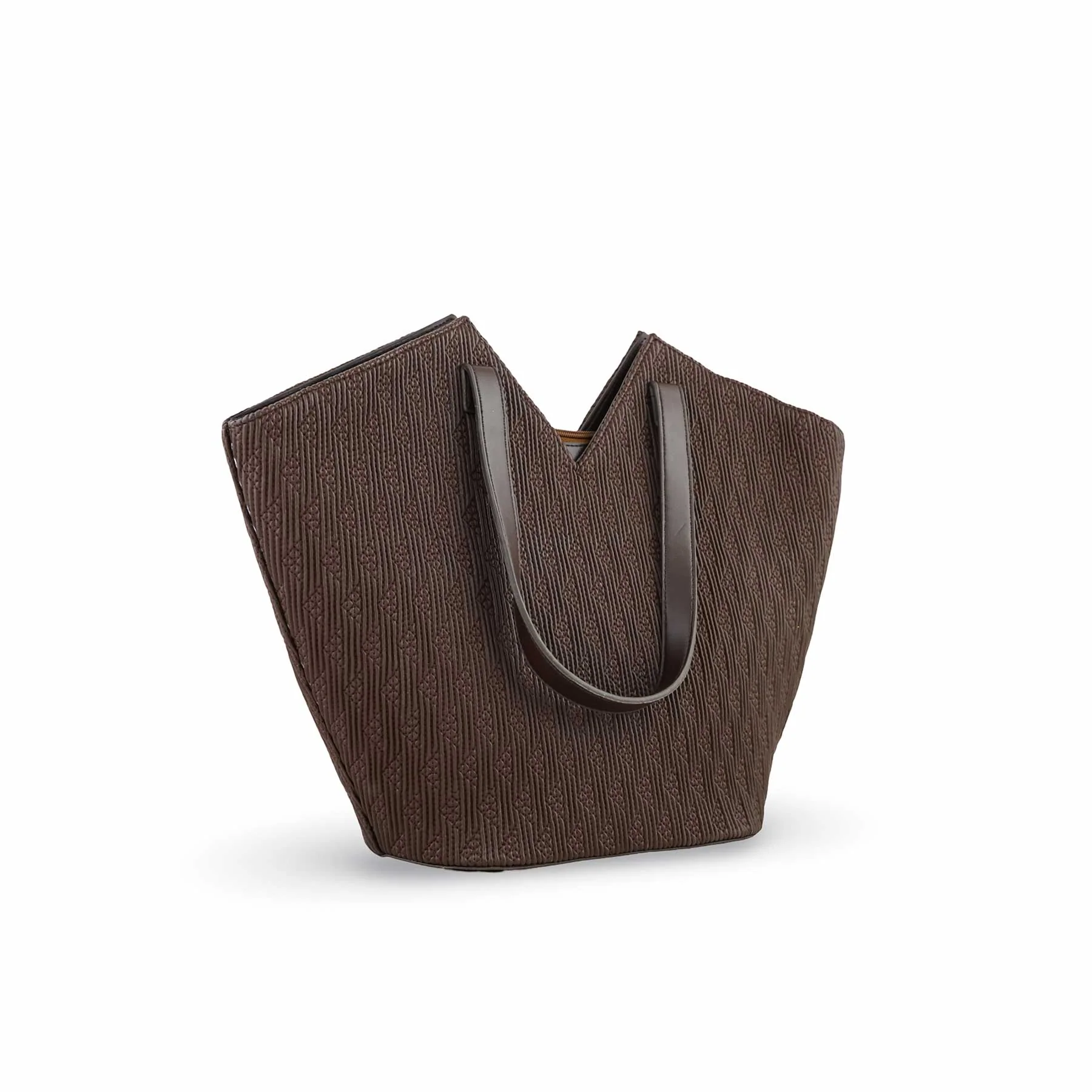 Brown Women Formal Shoulder Bag P55670 - Image 2