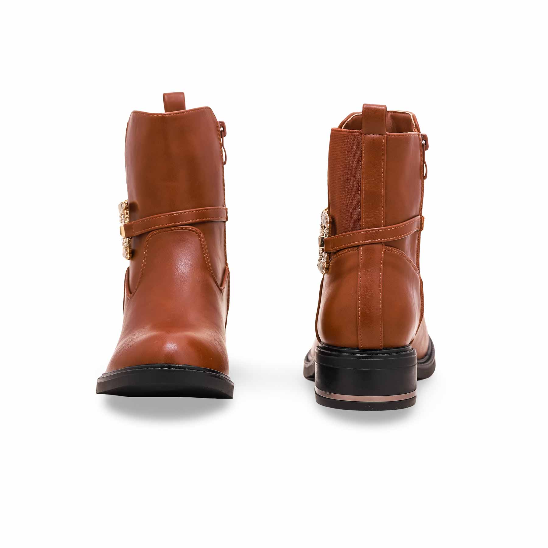 Brown Women Long Shoes WN9016 - Image 5