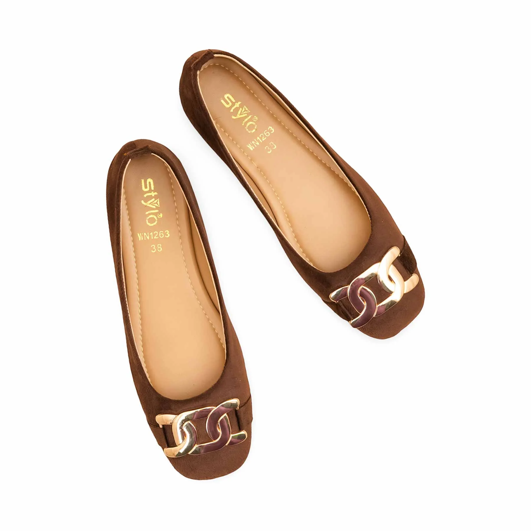 Brown Women Pumps WN1263 - Image 5