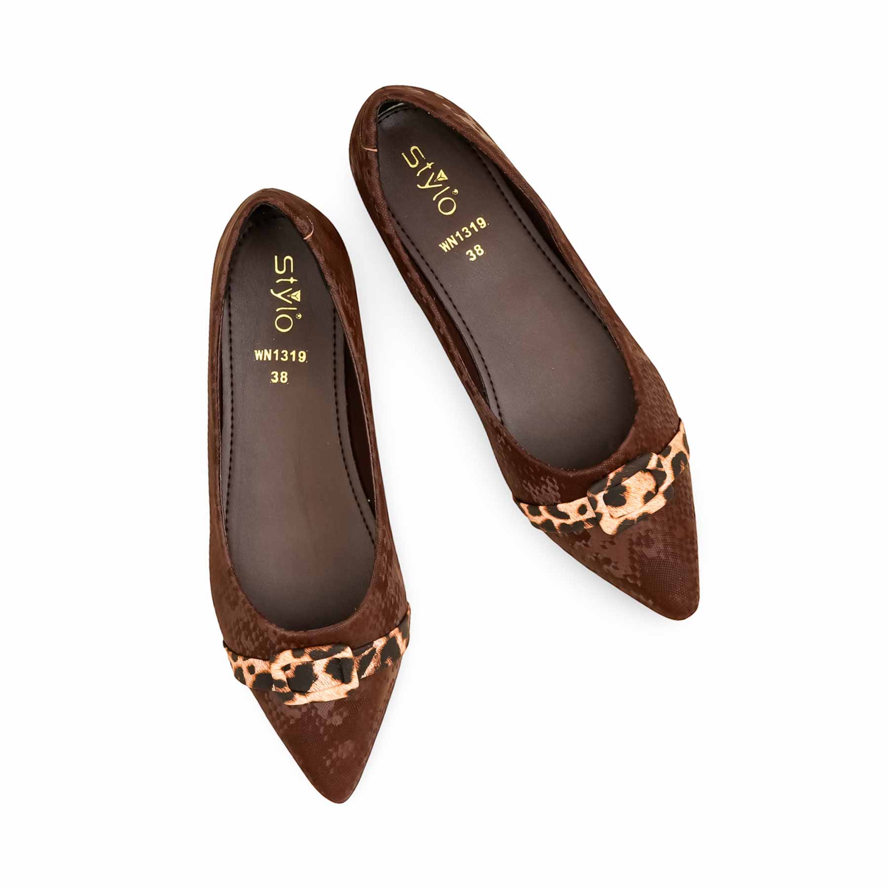 Brown Women Pumps WN1319 - Image 5
