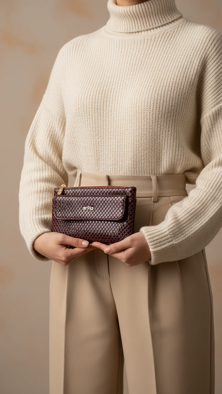 Burgundy Casual Pouch P97635