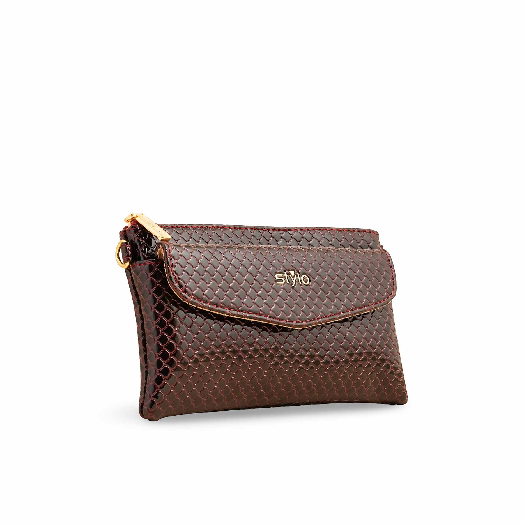 Burgundy Casual Pouch P97637 - Image 2
