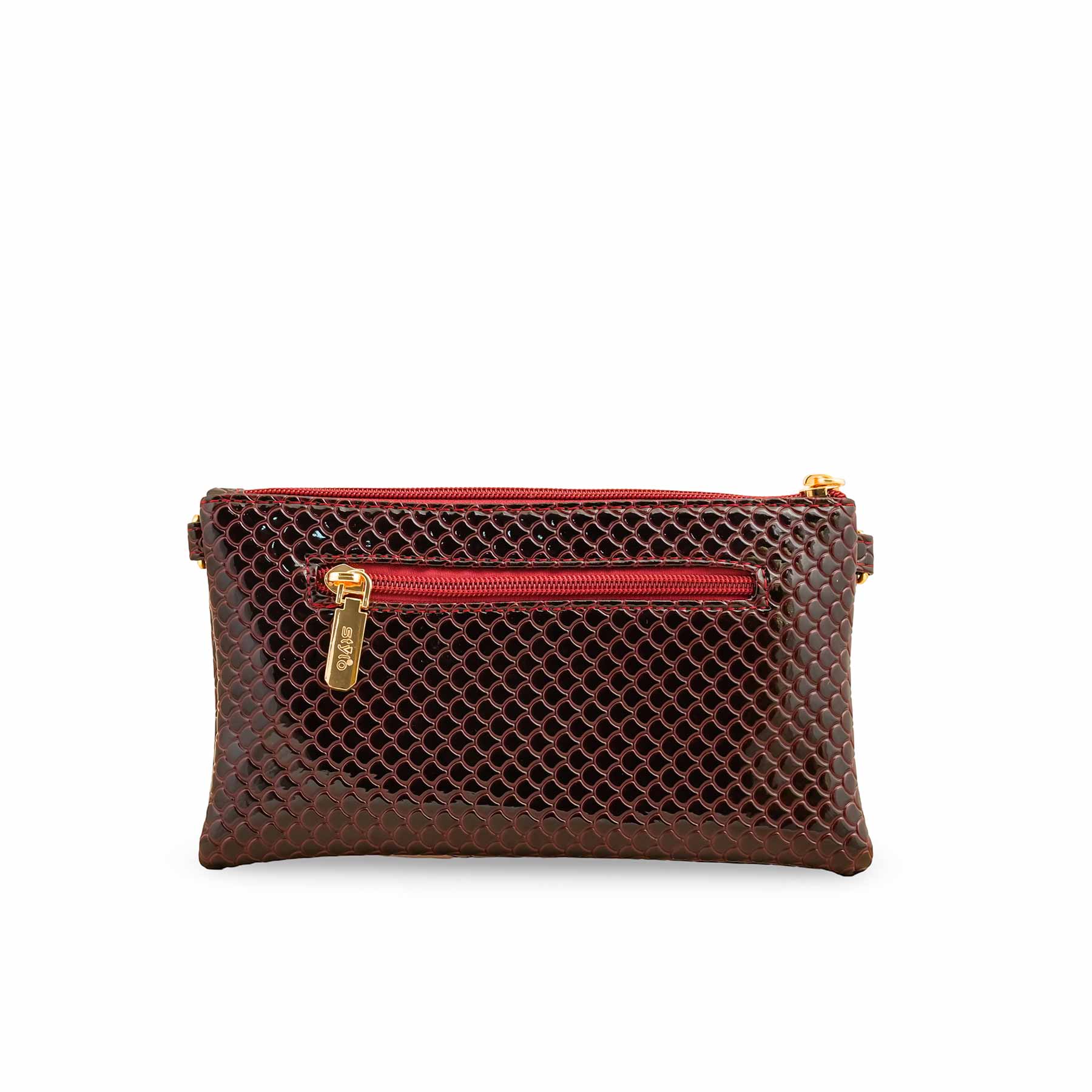 Burgundy Casual Pouch P97637 - Image 3