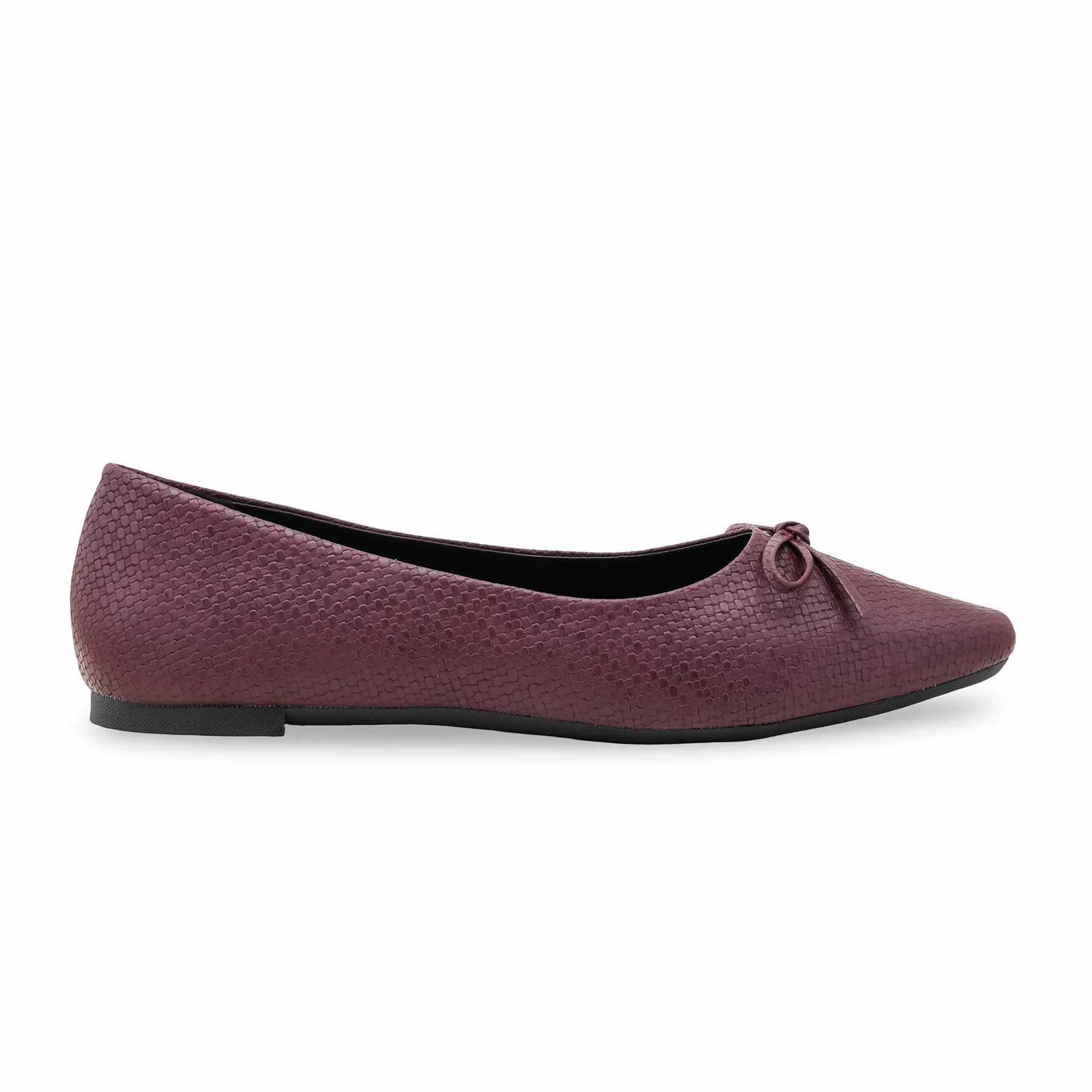 Burgundy Women Pumps LWN424 - Image 3