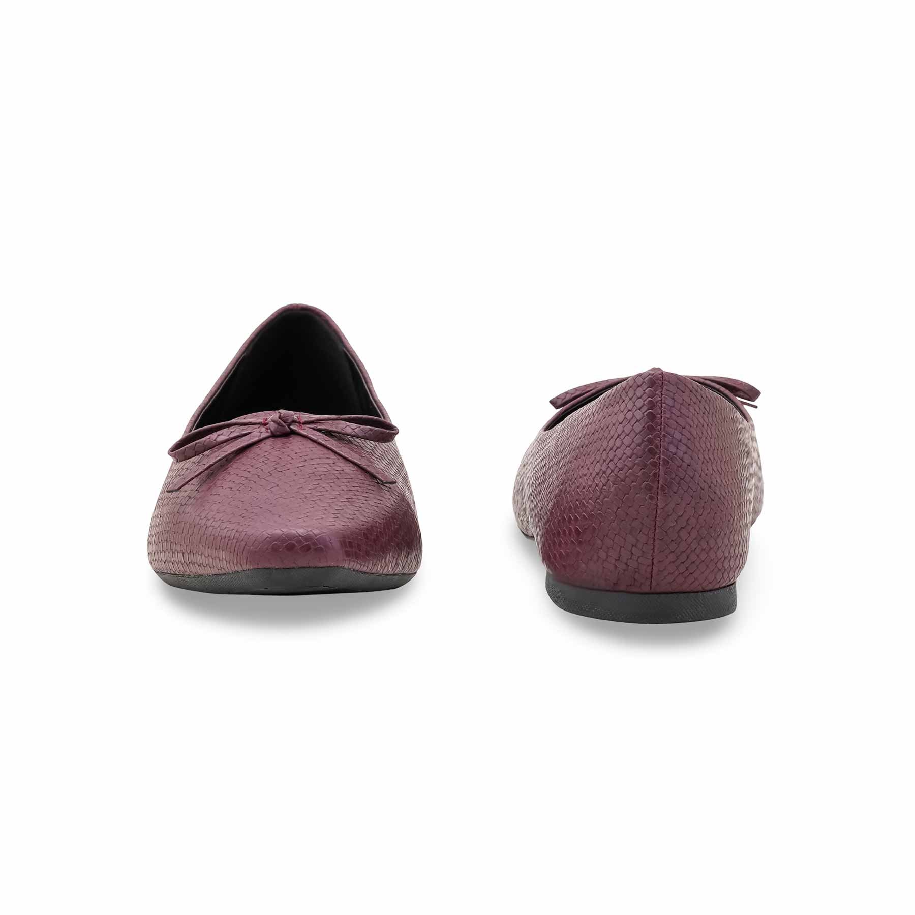 Burgundy Women Pumps LWN424 - Image 5