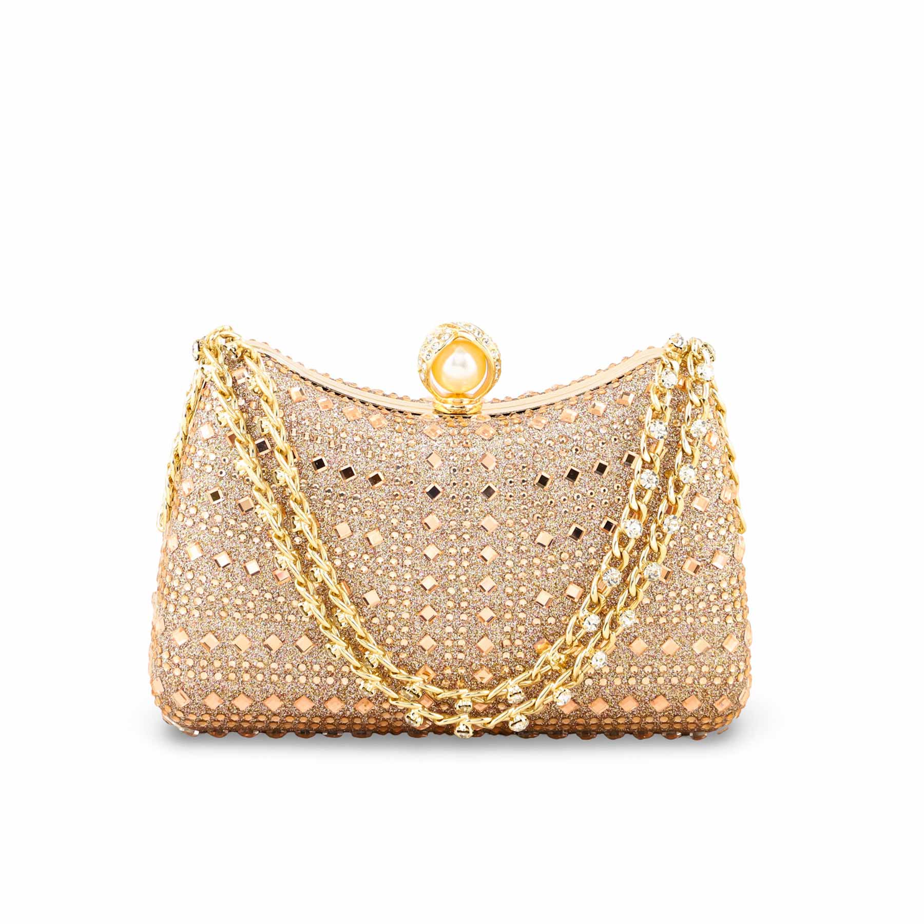 ChamPagne Fancy Clutch For Ladies P24385 - Image 2
