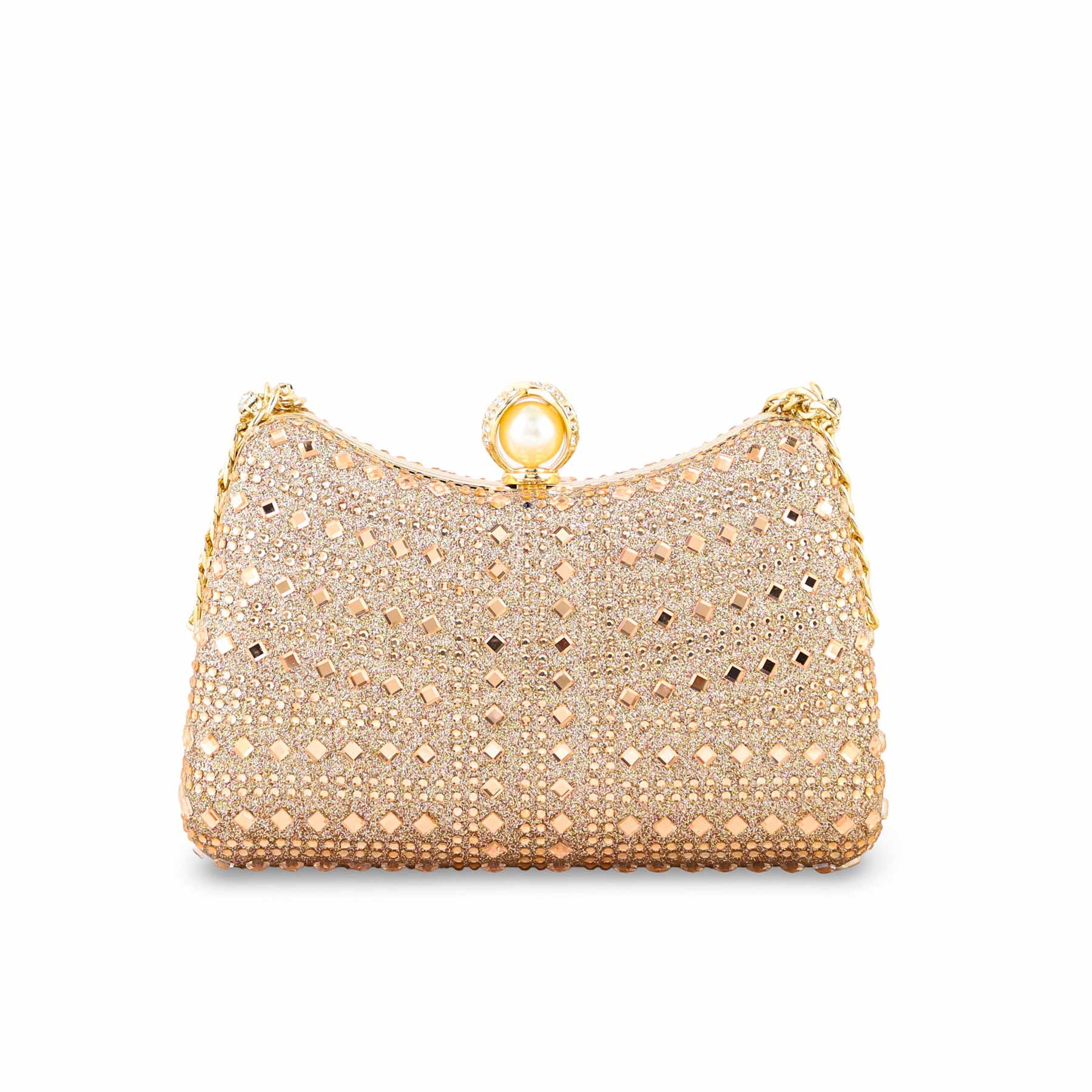 ChamPagne Fancy Clutch For Ladies P24385 - Image 4