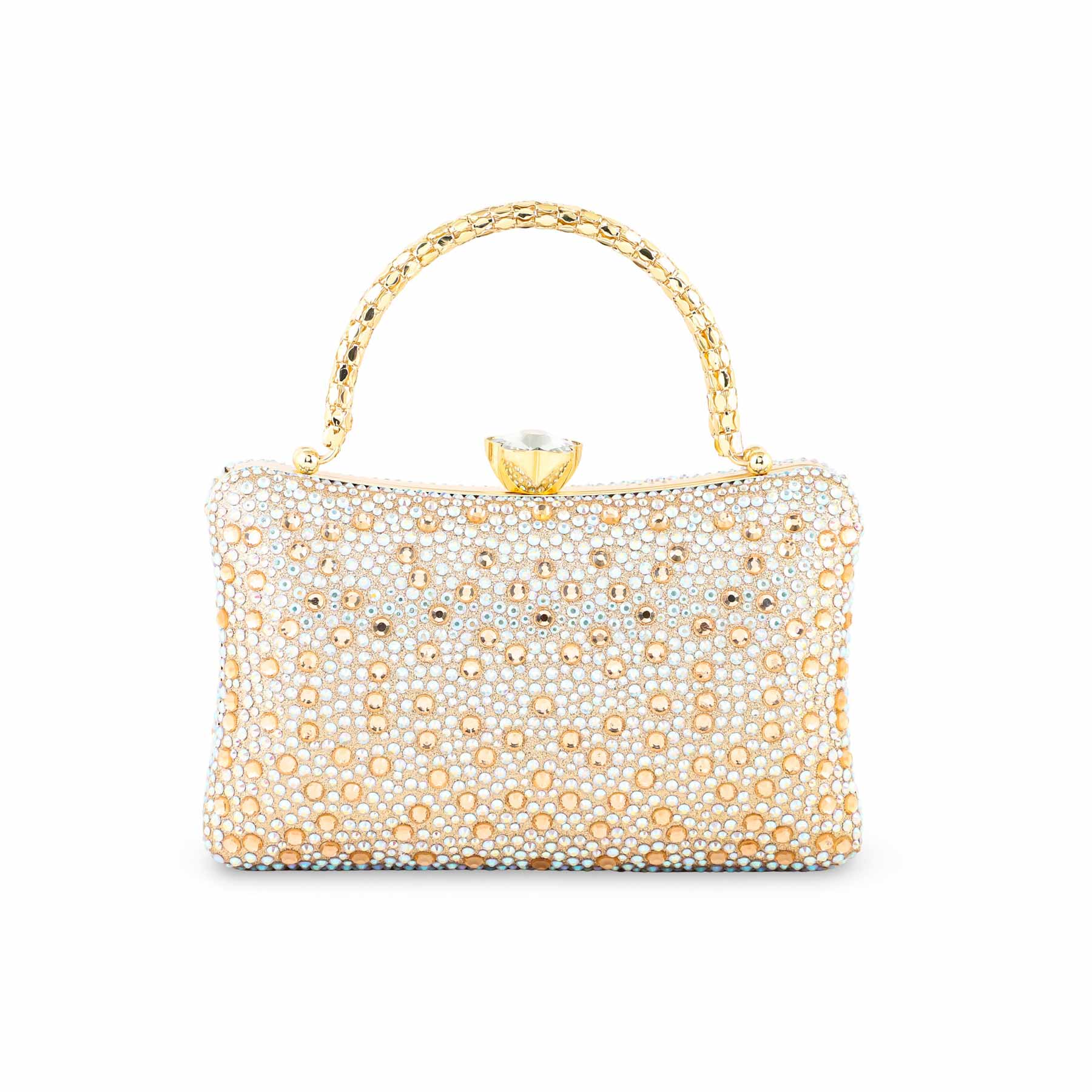 ChamPagne Fancy Clutch For Ladies P24386 - Image 4