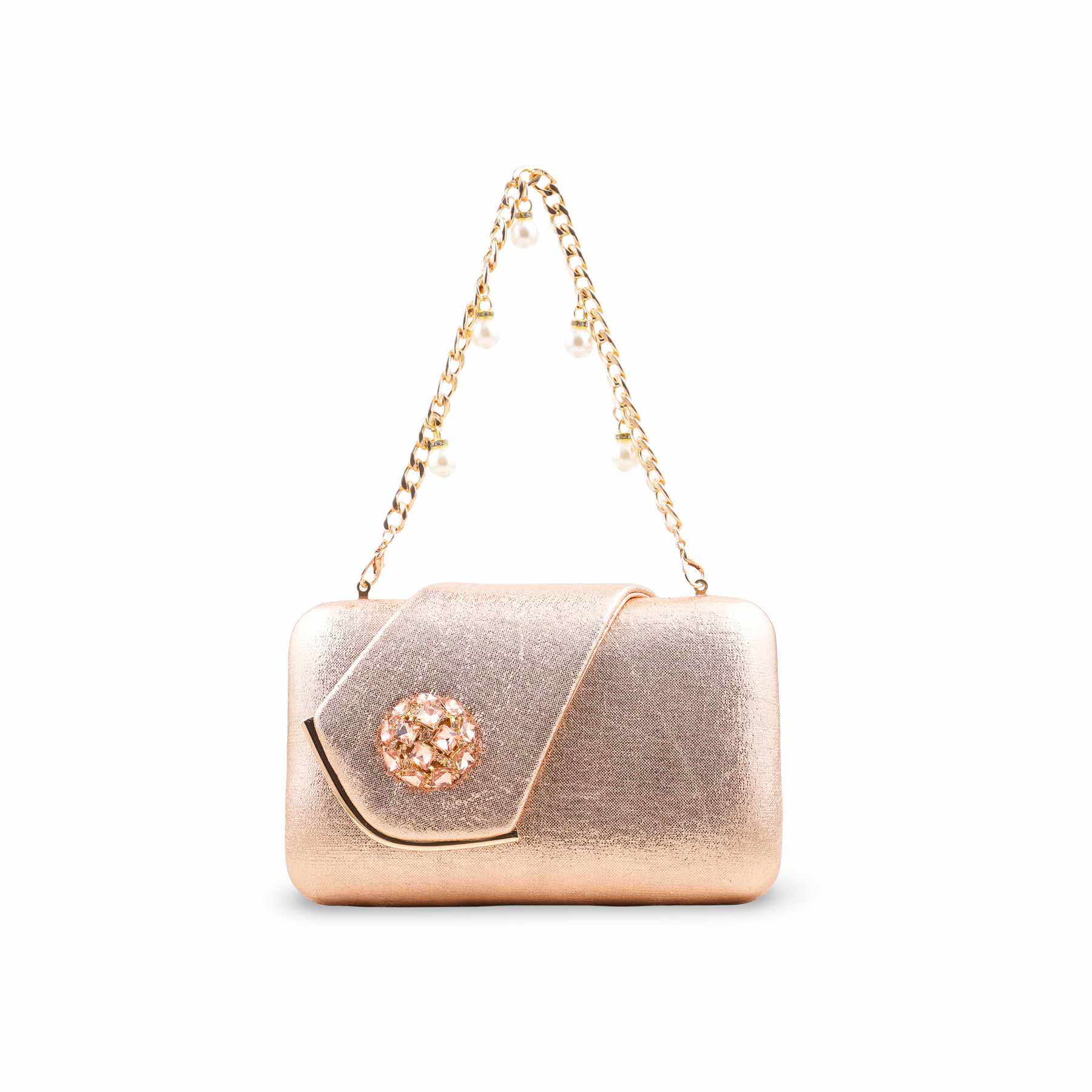 Champagne Fancy Clutch For Ladies P24407 - Image 2
