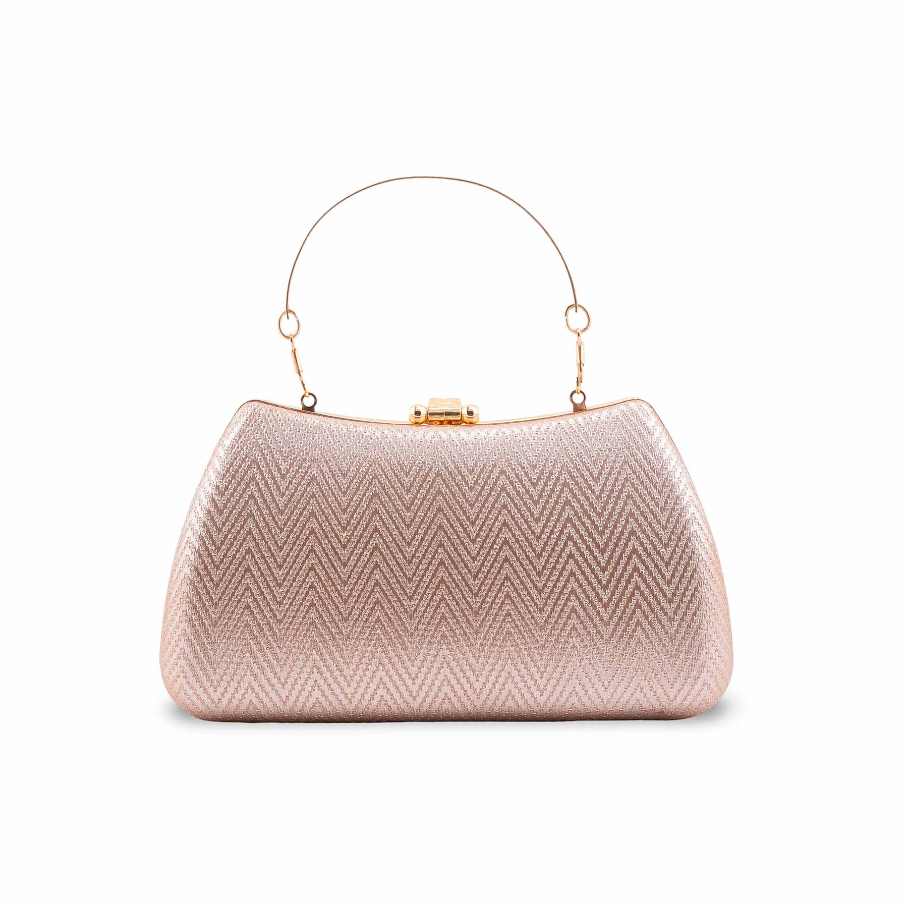 Champagne Fancy Clutch For Ladies P24433 - Image 4