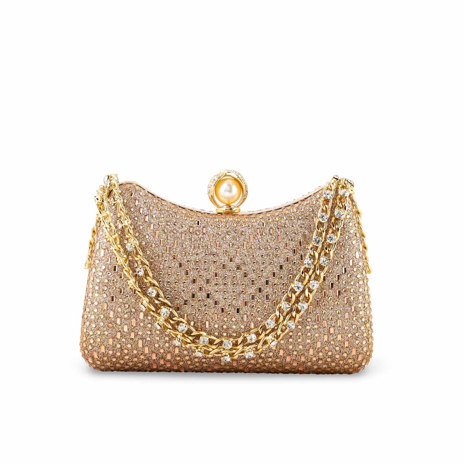 ChamPagne Fancy Clutch For Women P24383 - Image 2