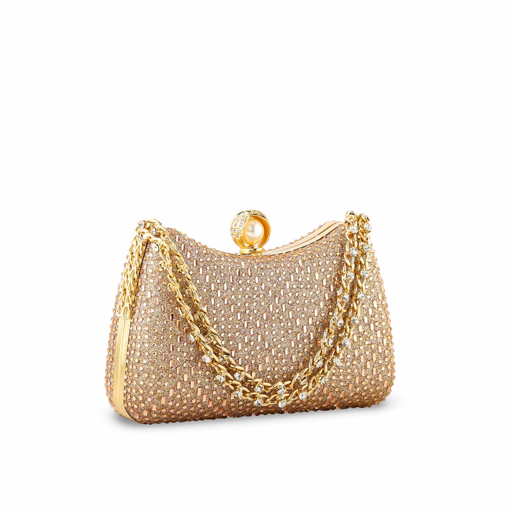 ChamPagne Fancy Clutch For Women P24383 - Image 3