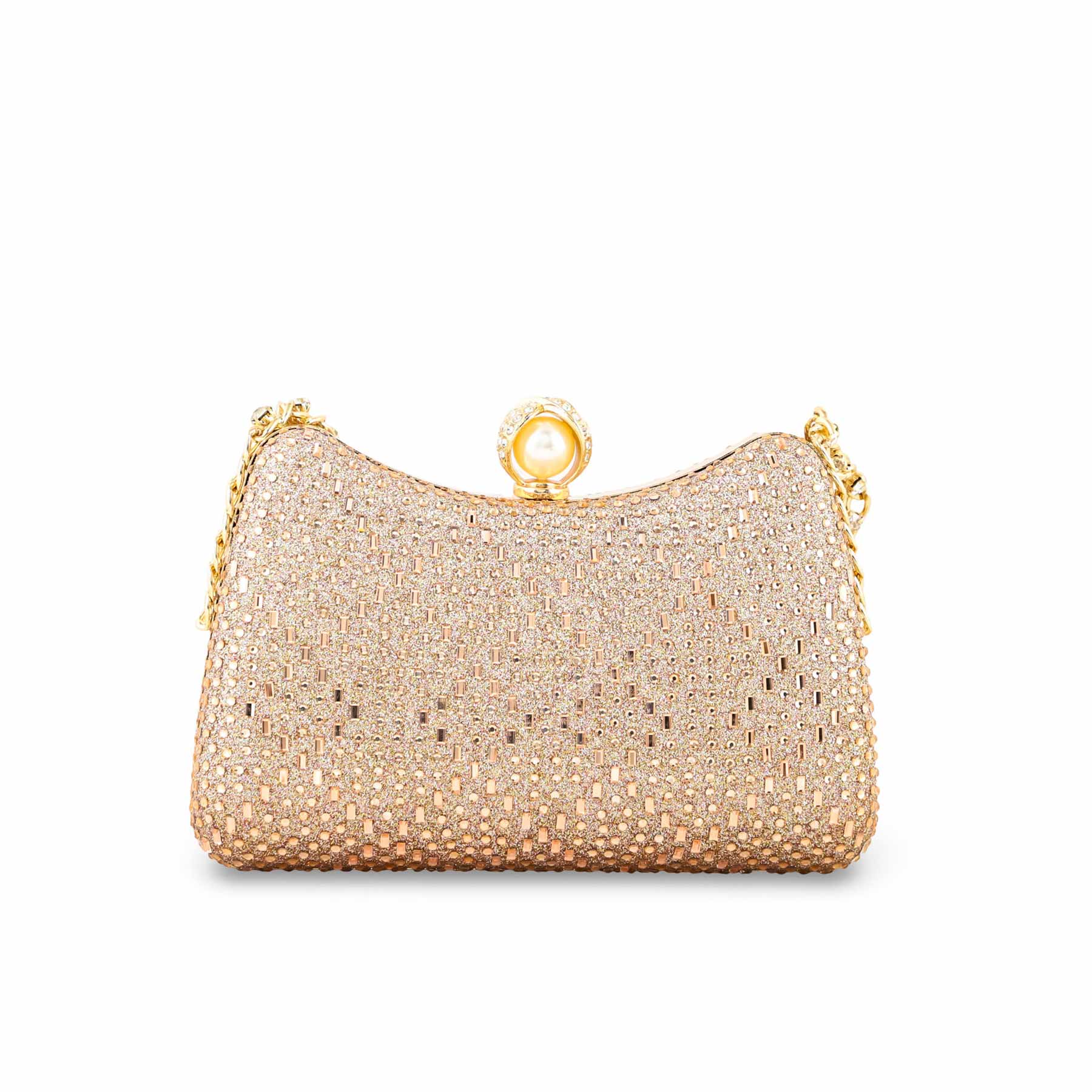 ChamPagne Fancy Clutch For Women P24383 - Image 4