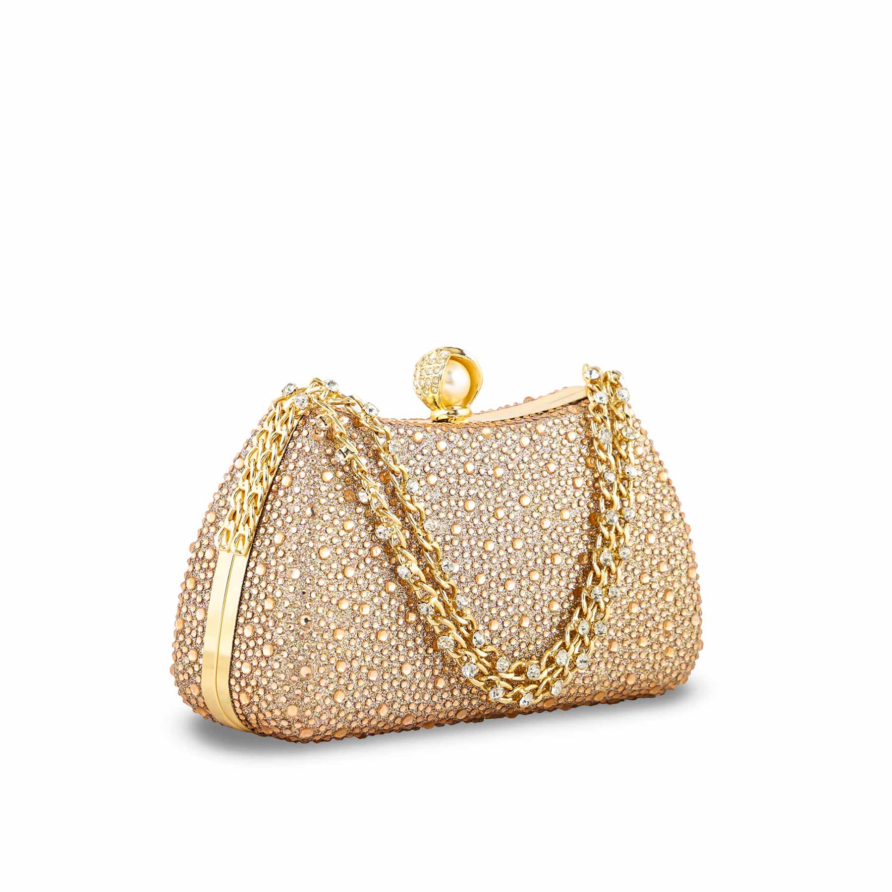 ChamPagne Fancy Clutch For Women P24384 - Image 3