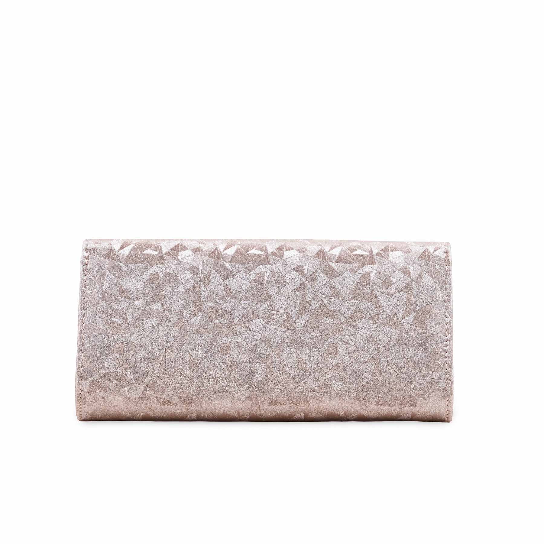 Champagne Fancy Clutch For Women P24425 - Image 4