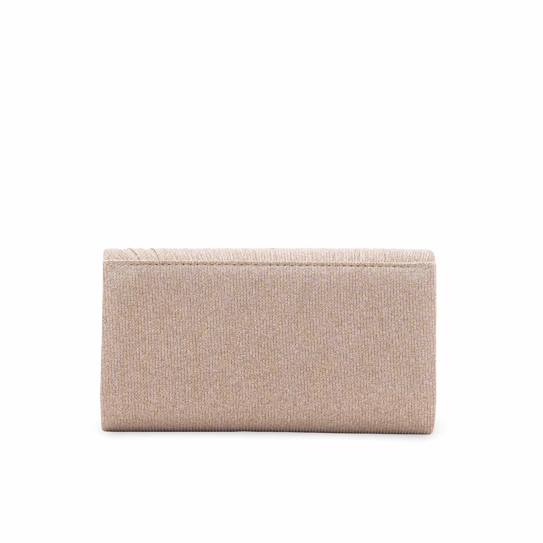 Champagne Fancy Clutch For Women P24427 - Image 4