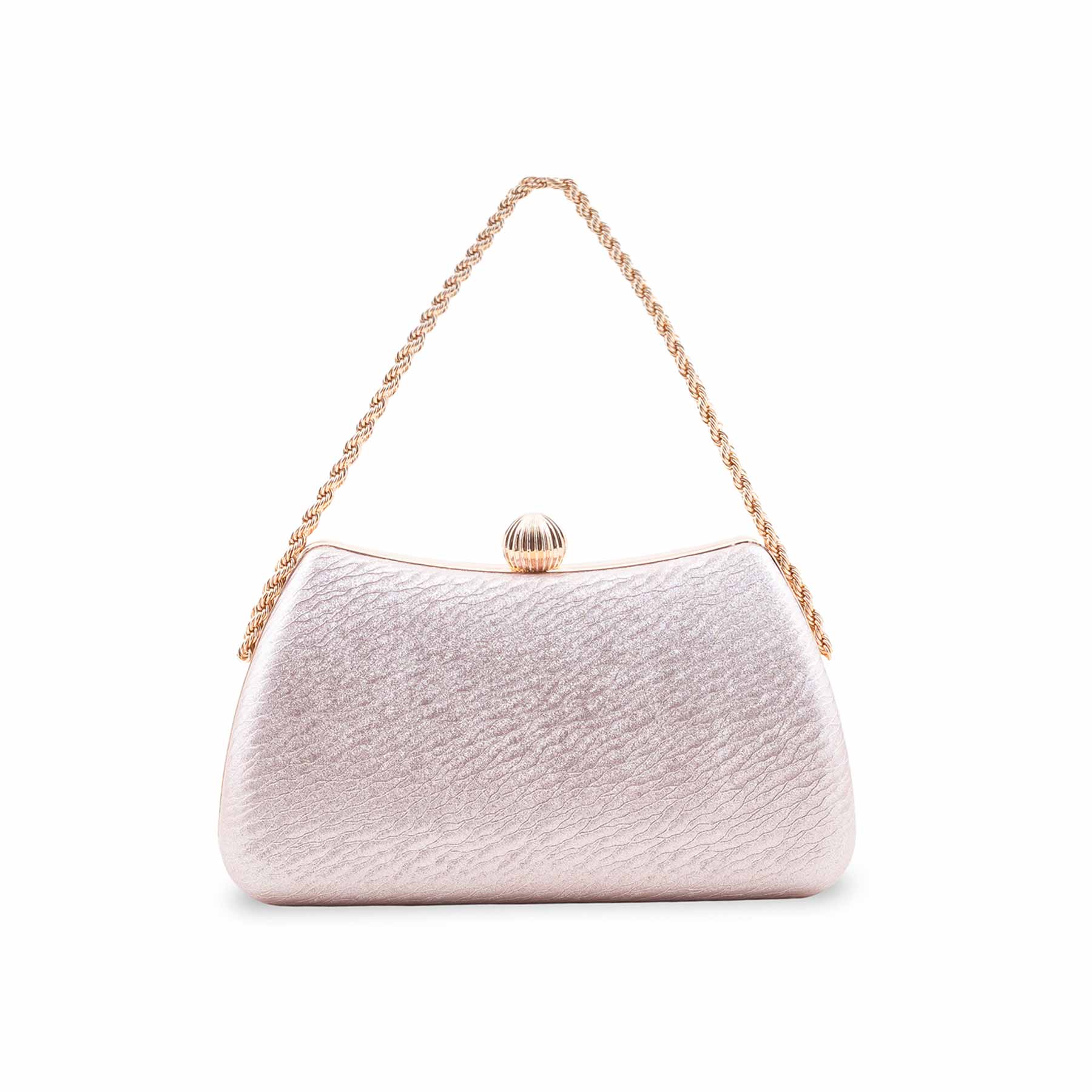 Champagne Fancy Clutch For Women P24436 - Image 4