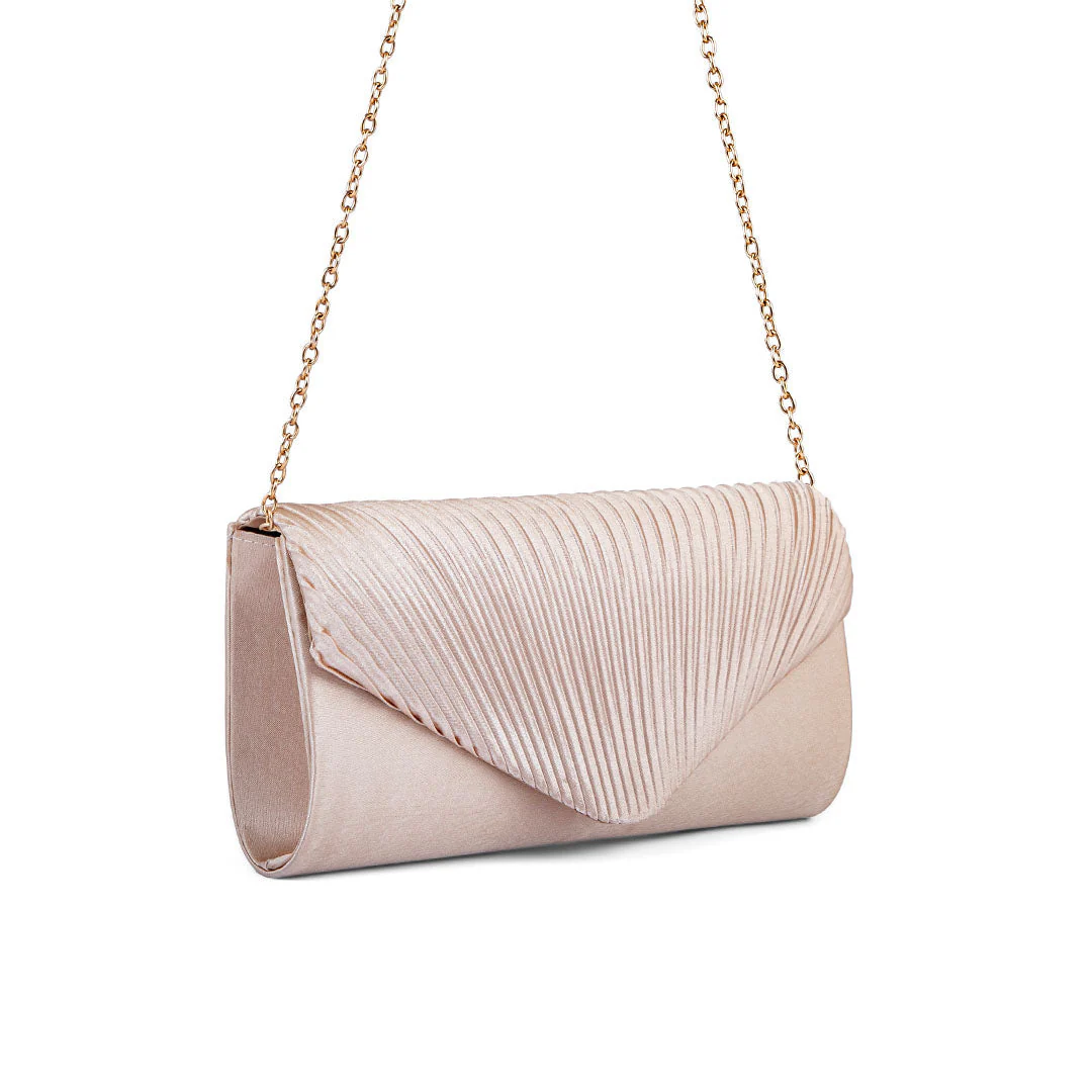 Champagne Fancy Clutch P24143 - Image 2