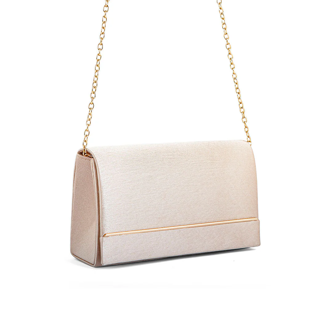 Champagne Fancy Clutch P24153 - Image 2