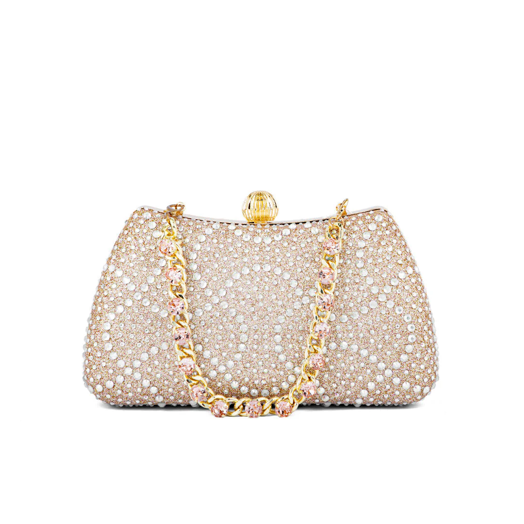 Champagne Fancy Clutch P24180 - Image 2