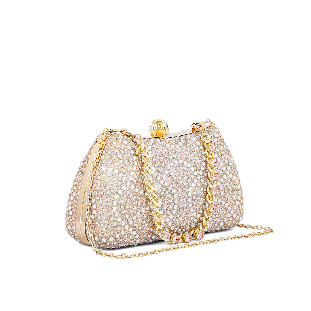 Champagne Fancy Clutch P24180 - Image 3